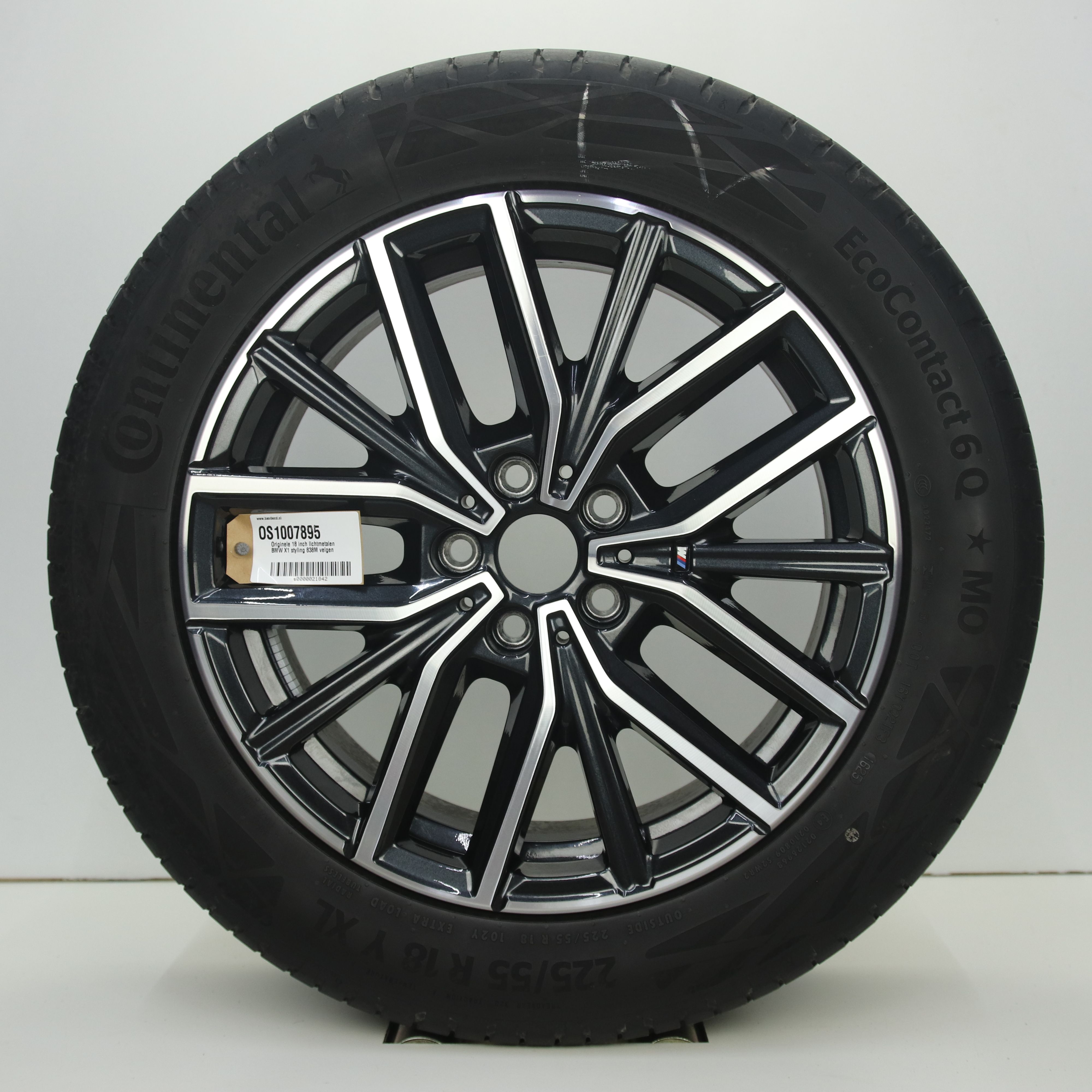 OS1007895 Originele 18 inch lichtmetalen BMW X1 styling 838M velgen 7.50X18 5X112 ET50.0 NB66.60 Antraciet gepolijst