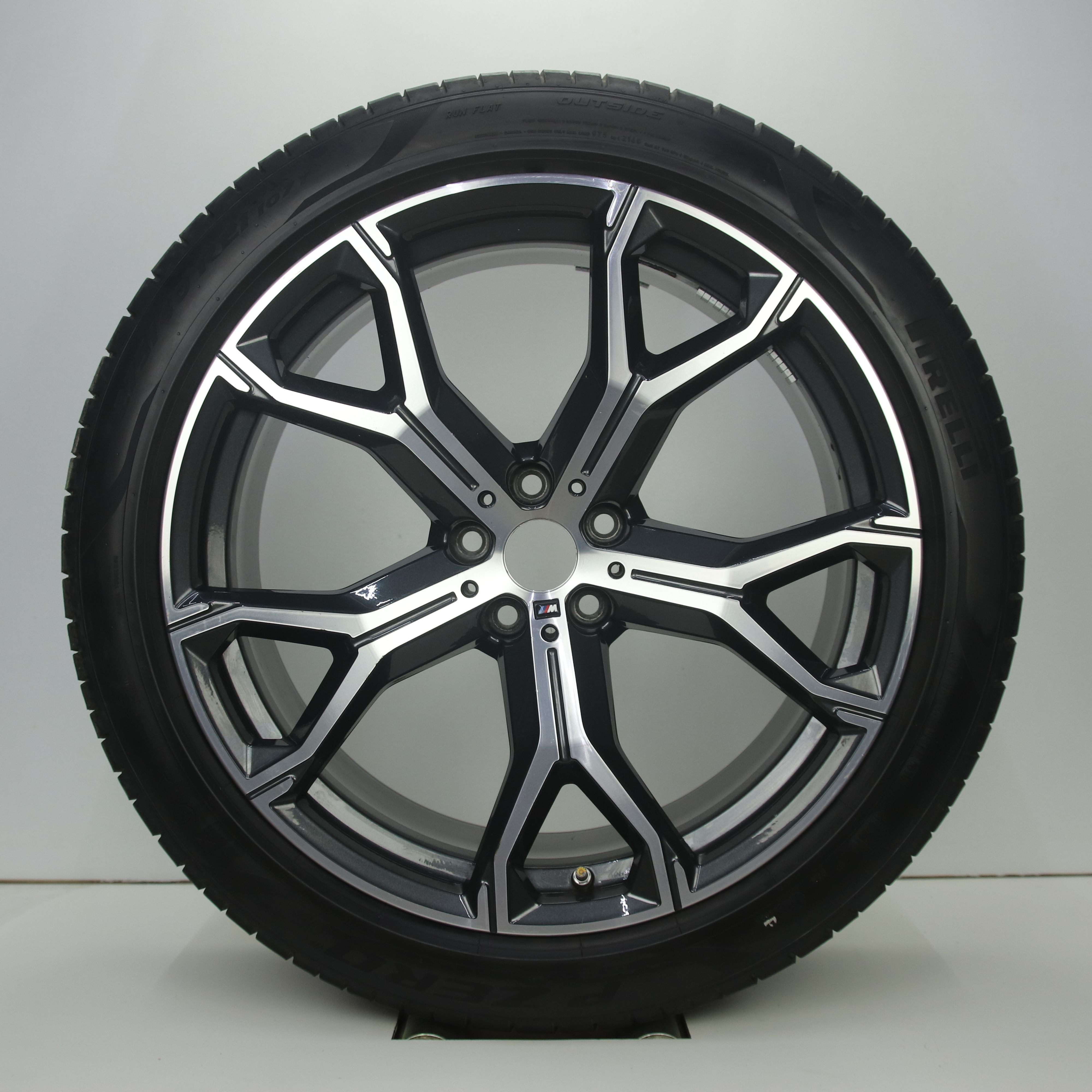 OS1007672 Originele 21 inch lichtmetalen BMW X5 styling M741 velgen (Breedset) 9.50X21 5X112 ET37.0 NB66.60 Antraciet gepolijst