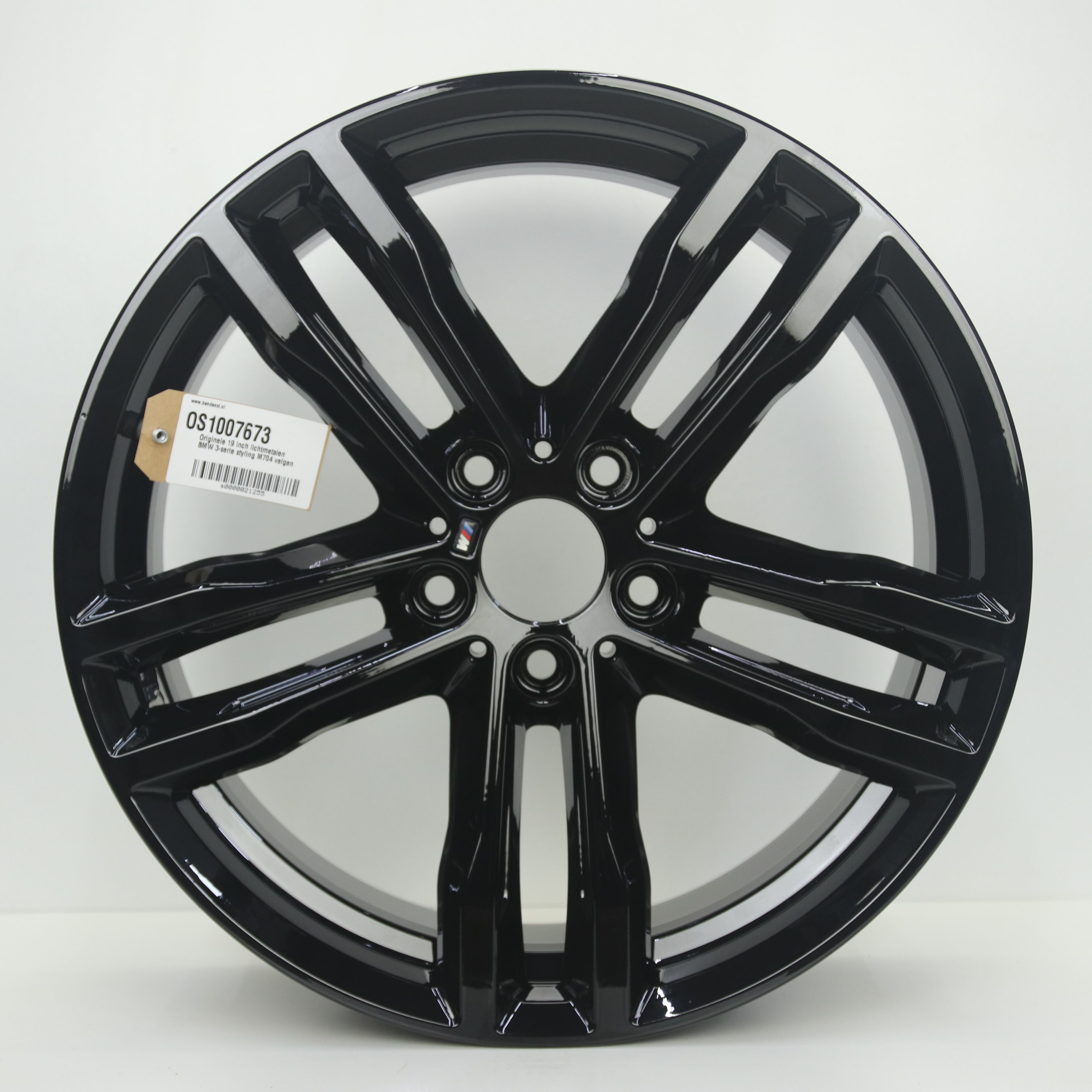 OS1007673 Originele 19 inch lichtmetalen BMW 3-serie styling M704 velgen 8.00X19 5X120 ET36.0 NB72.60 Zwart gepolijst