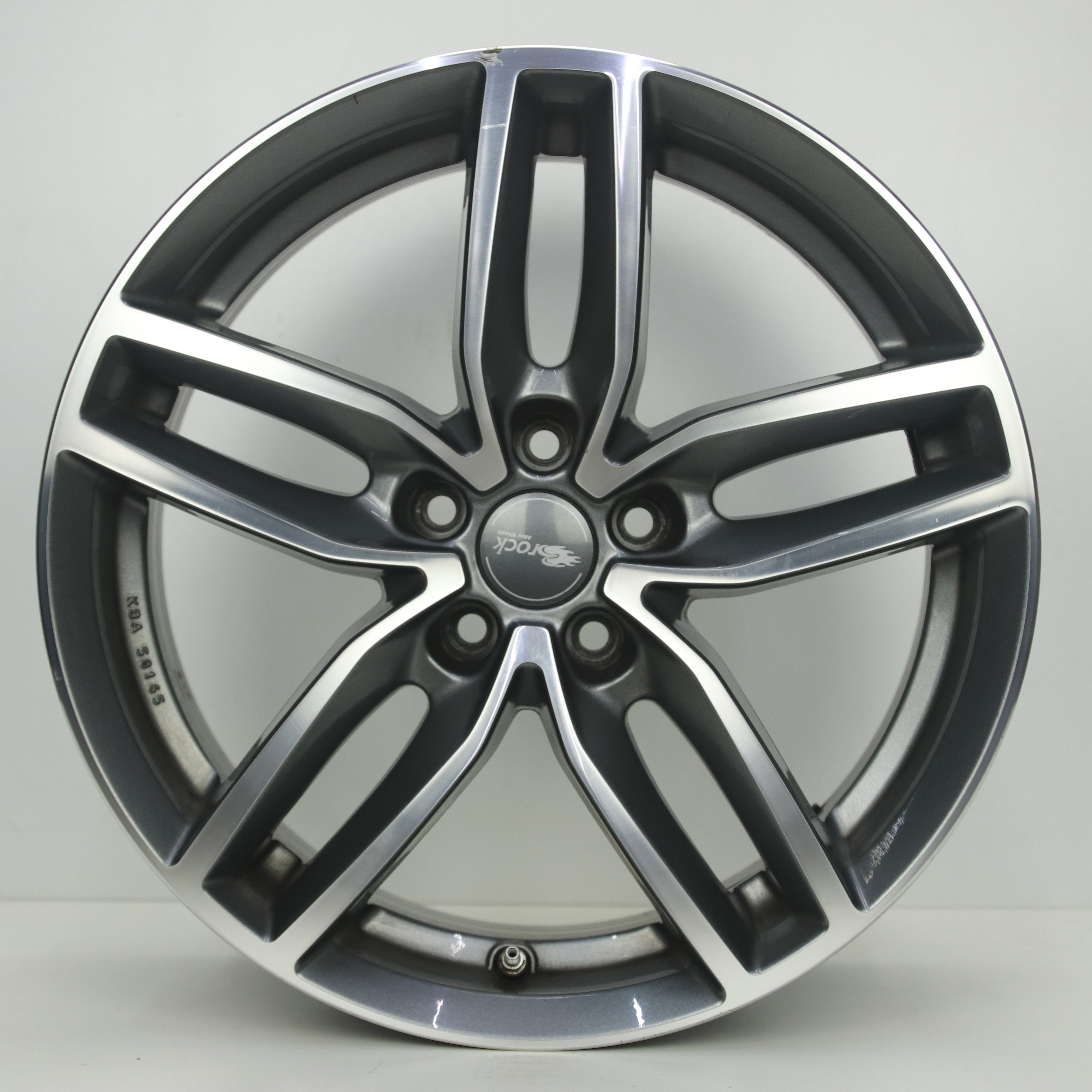 IN1003106 Set 18 inch lichtmetalen Brock RC29 velgen 8.00X18 5X108 ET45.0 NB63.40 Antraciet gepolijst