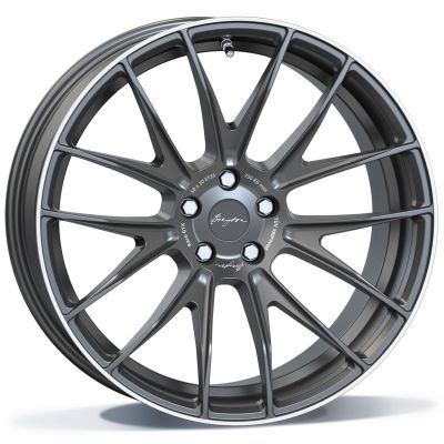 Breyton Race GTX 8.50X19 5X112 ET47.0 NB66.50 BR5 Matt Gun with Polished Lip (MGPL)
