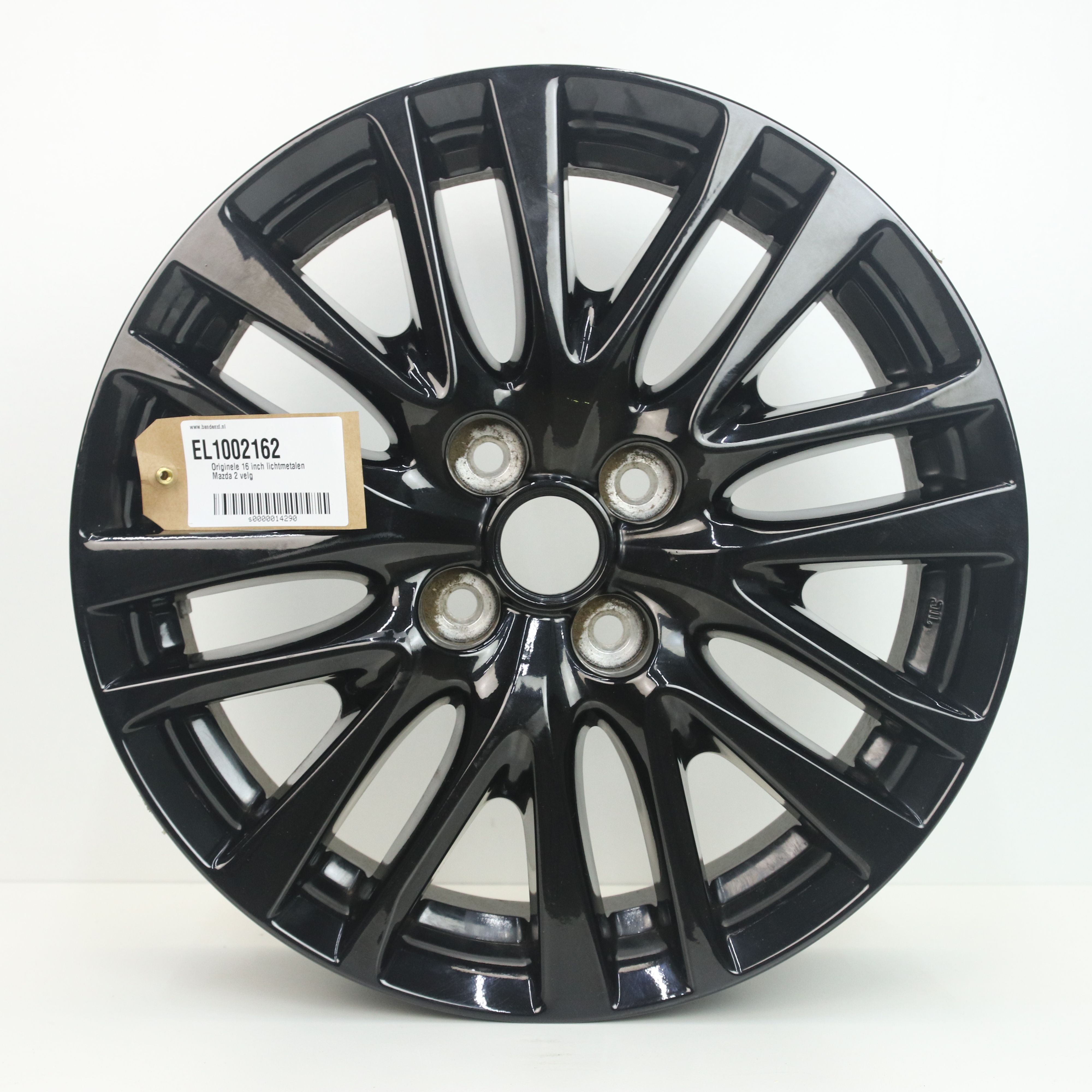 EL1002162 Originele 16 inch lichtmetalen Mazda 2 velg 5.50X16 4X100 ET40.0 NB54.10 Zwart