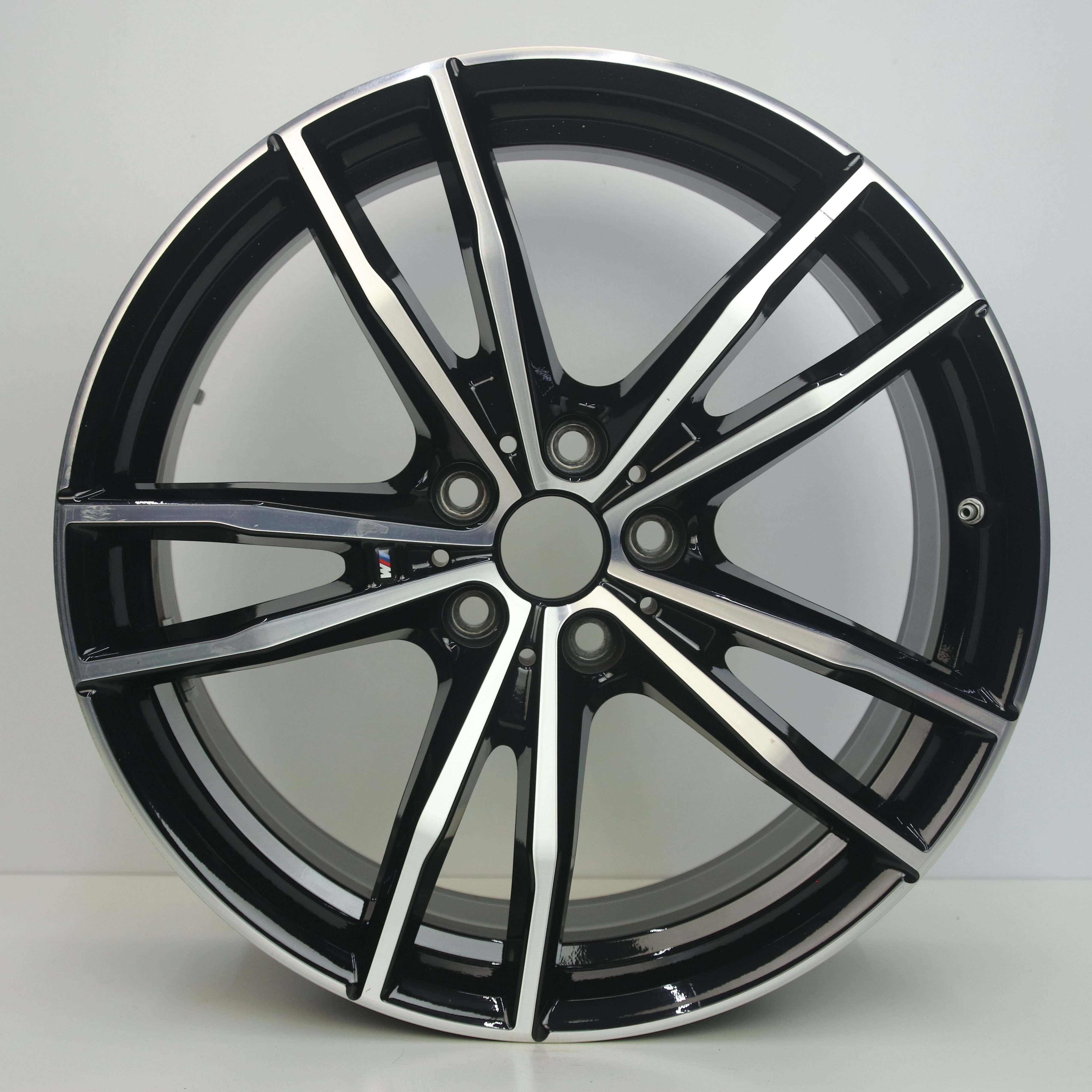 OS1007205 Originele 19 inch lichtmetalen BMW 3-serie styling M791 velgen (Breedset) 8.00X19 5X112 ET27.0 NB66.60 Zwart gepolijst