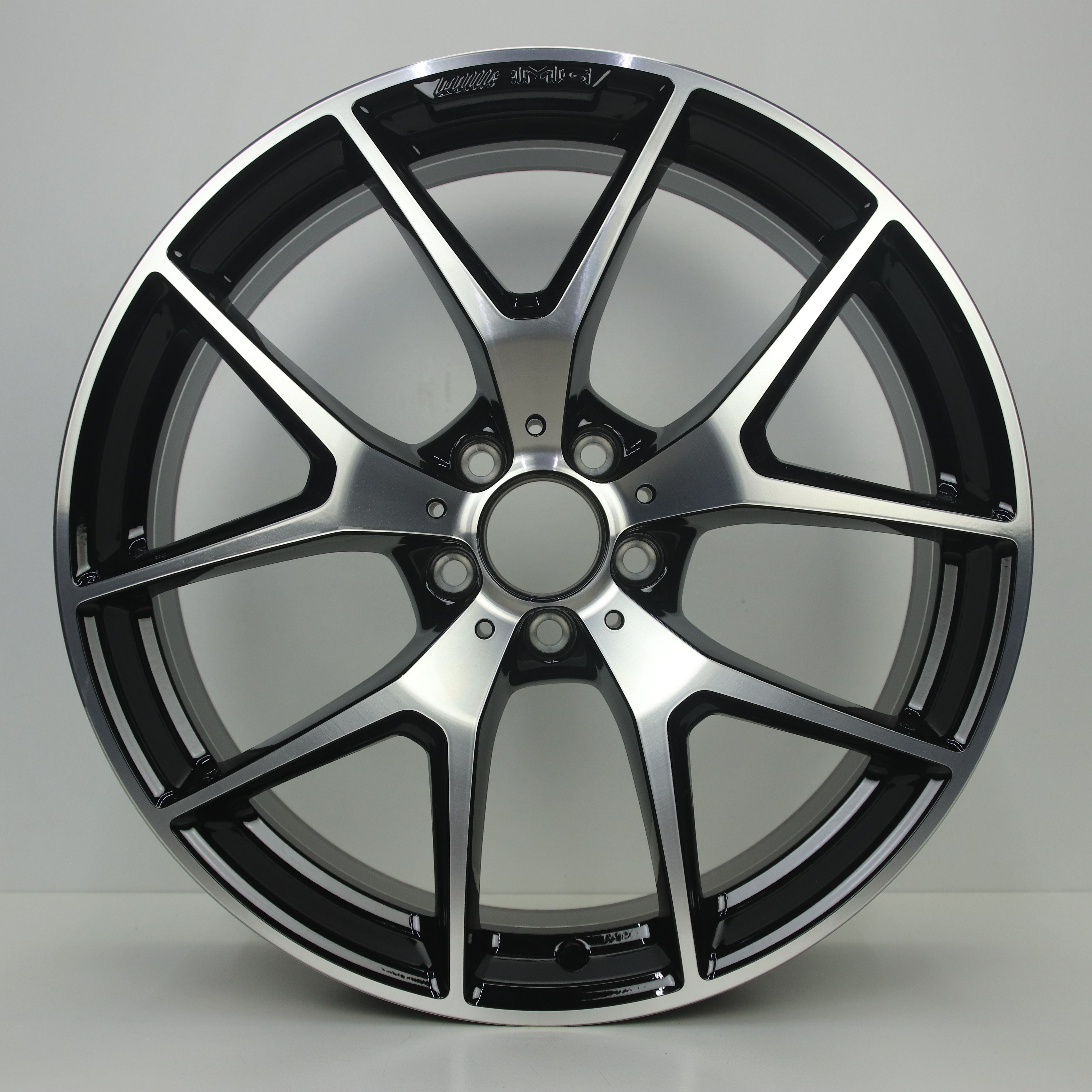 OS1007711 Originele 20 inch lichtmetalen Mercedes-Benz GLC-klasse 43 AMG coupe (Breedset) 8.50X20 5X112 ET40.0 NB66.60 Zwart gepolijst