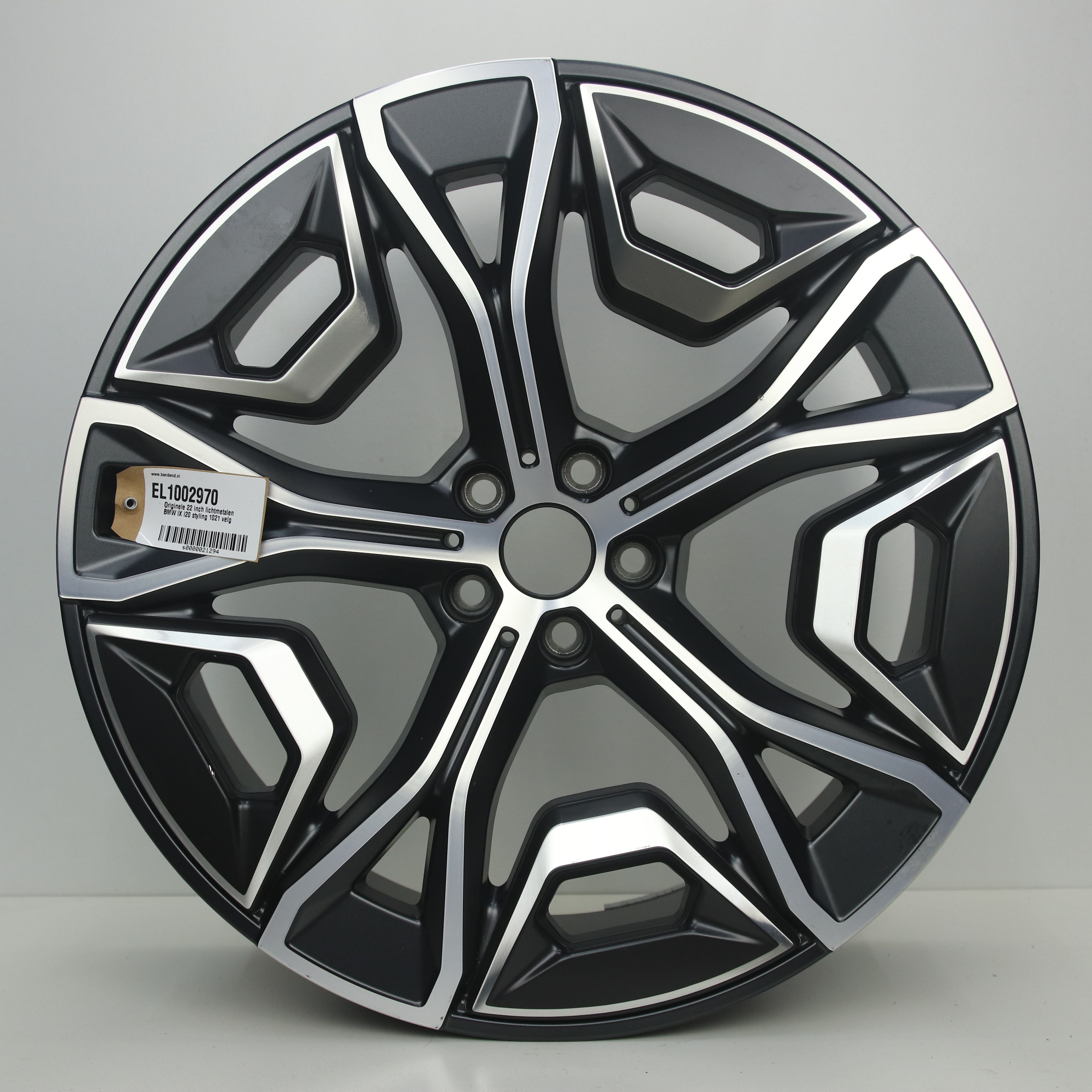 EL1002970 Originele 22 inch lichtmetalen BMW iX i20 styling 1021 velg 9.50X22 5X112 ET37.0 NB66.60 Mat zwart gepolijst