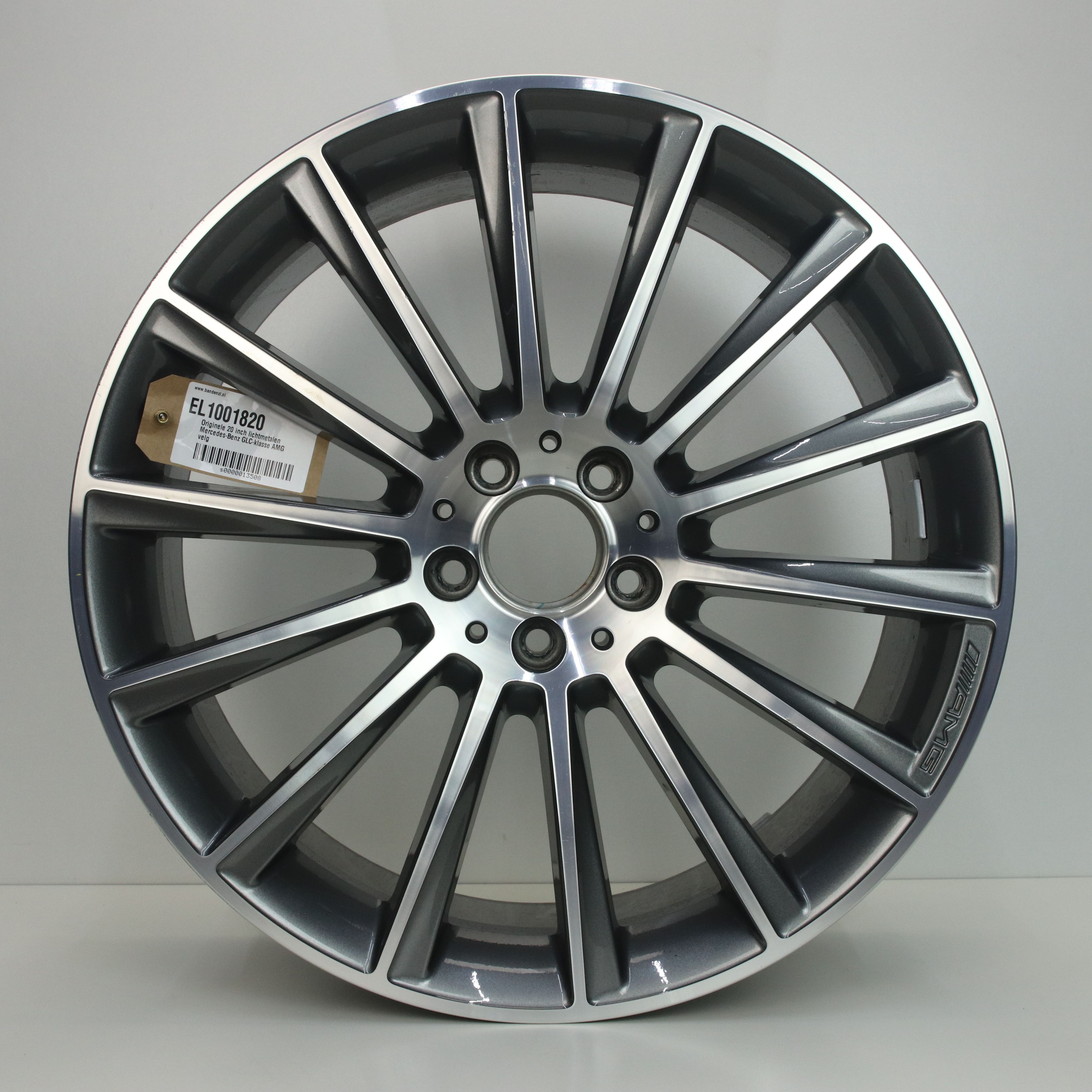 EL1001820 Originele 20 inch lichtmetalen Mercedes-Benz GLC-klasse AMG velg 8.50X20 5X112 ET40.0 NB66.60 Antraciet gepolijst