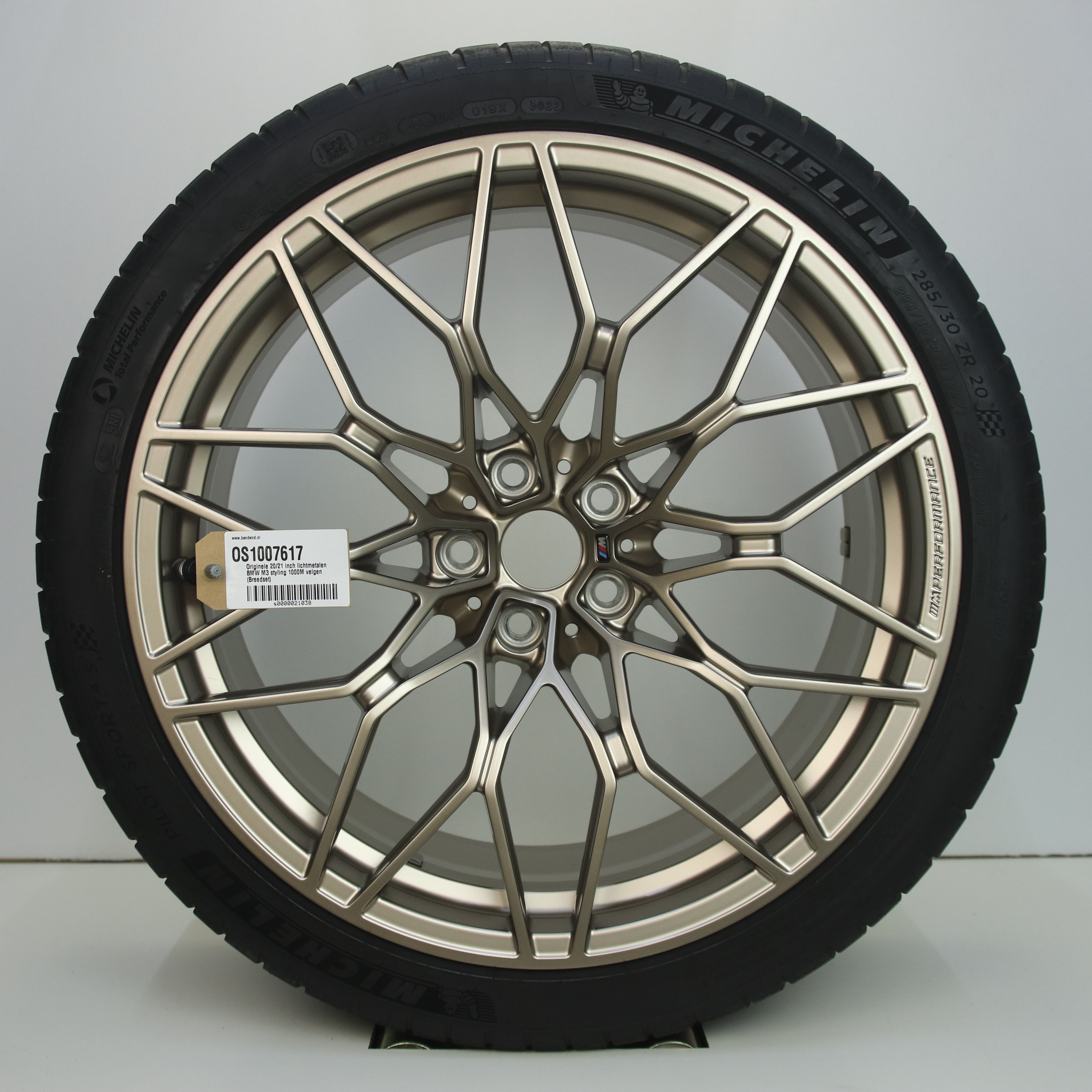 OS1007617 Originele 20/21 inch lichtmetalen BMW M3 styling 1000M velgen (Breedset) 9.50X20 5X112 ET20.0 NB66.60 Brons