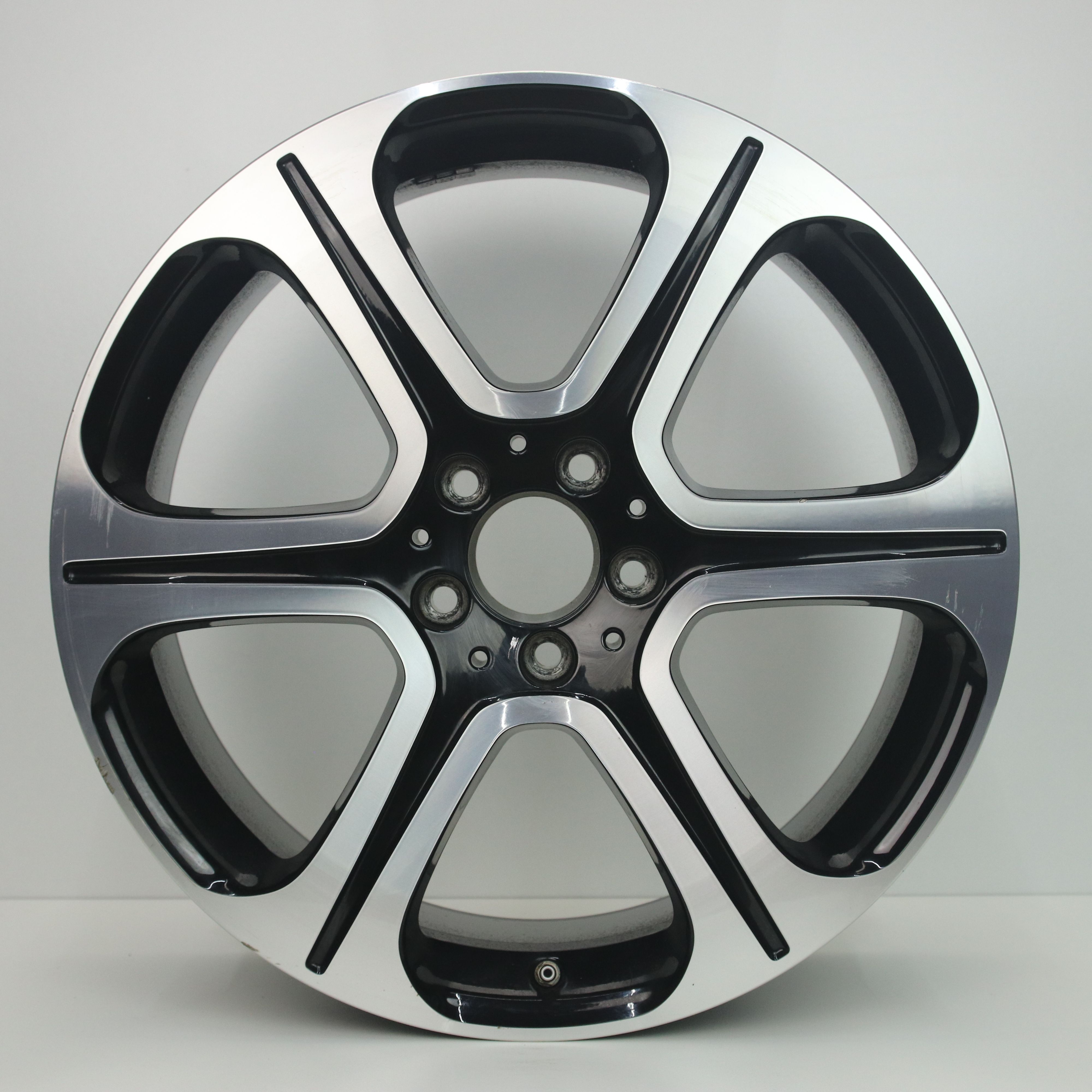 OS1002873 Originele 19 inch lichtmetalen Mercedes-Benz E-klasse W213/S213 velgen 8.00X19 5X112 ET43.0 NB66.60 Zwart Gepolijst