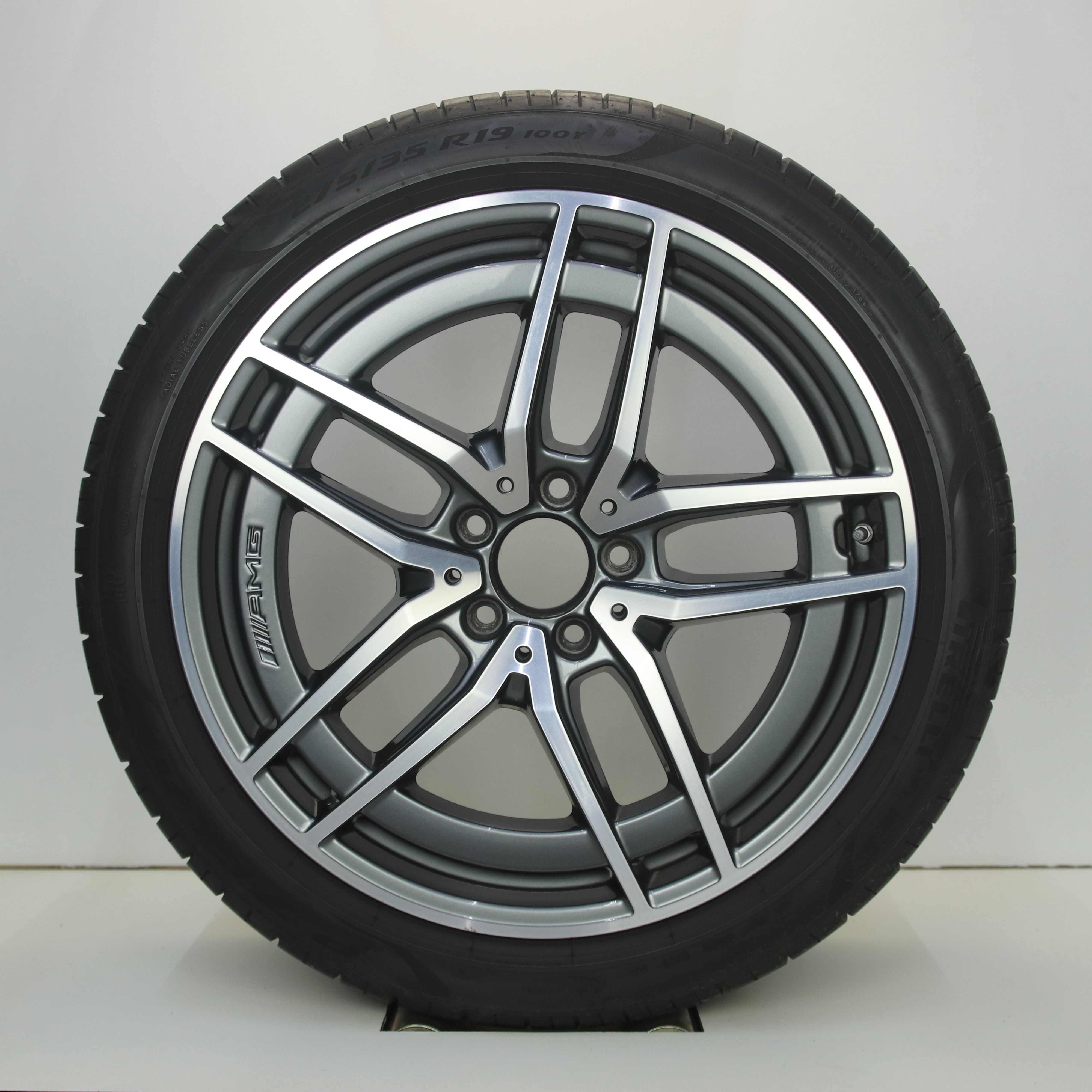 OS1007625 Originele 20 inch lichtmetalen Mercedes-Benz E-klasse AMG velgen (Breedset) 8.00X20 5X112 ET20.0 NB66.60 Antraciet Gepolijst