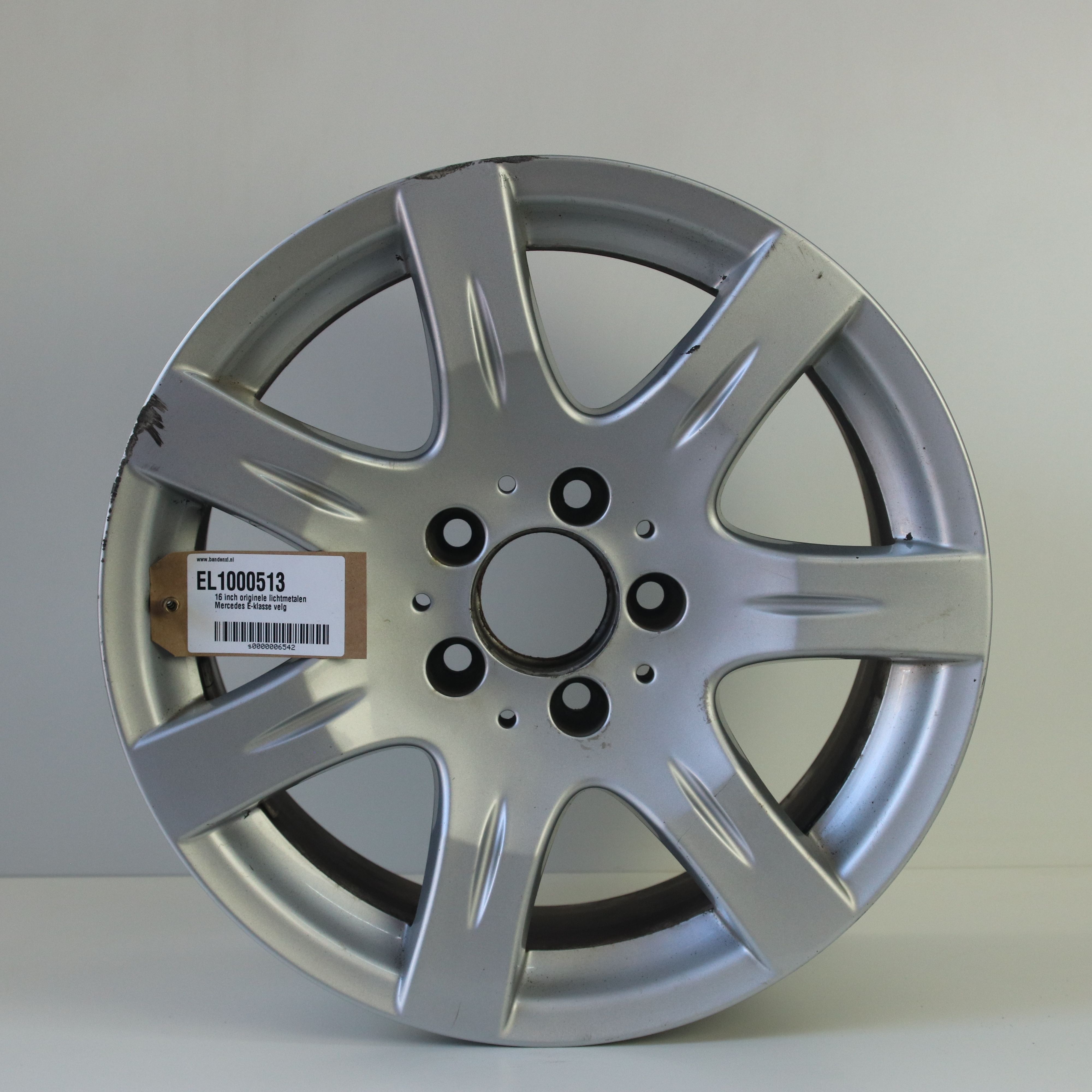 EL1000513 16 inch originele lichtmetalen Mercedes E-klasse velg 8.00X16 5X112 ET36.0 NB66.60 Zilver