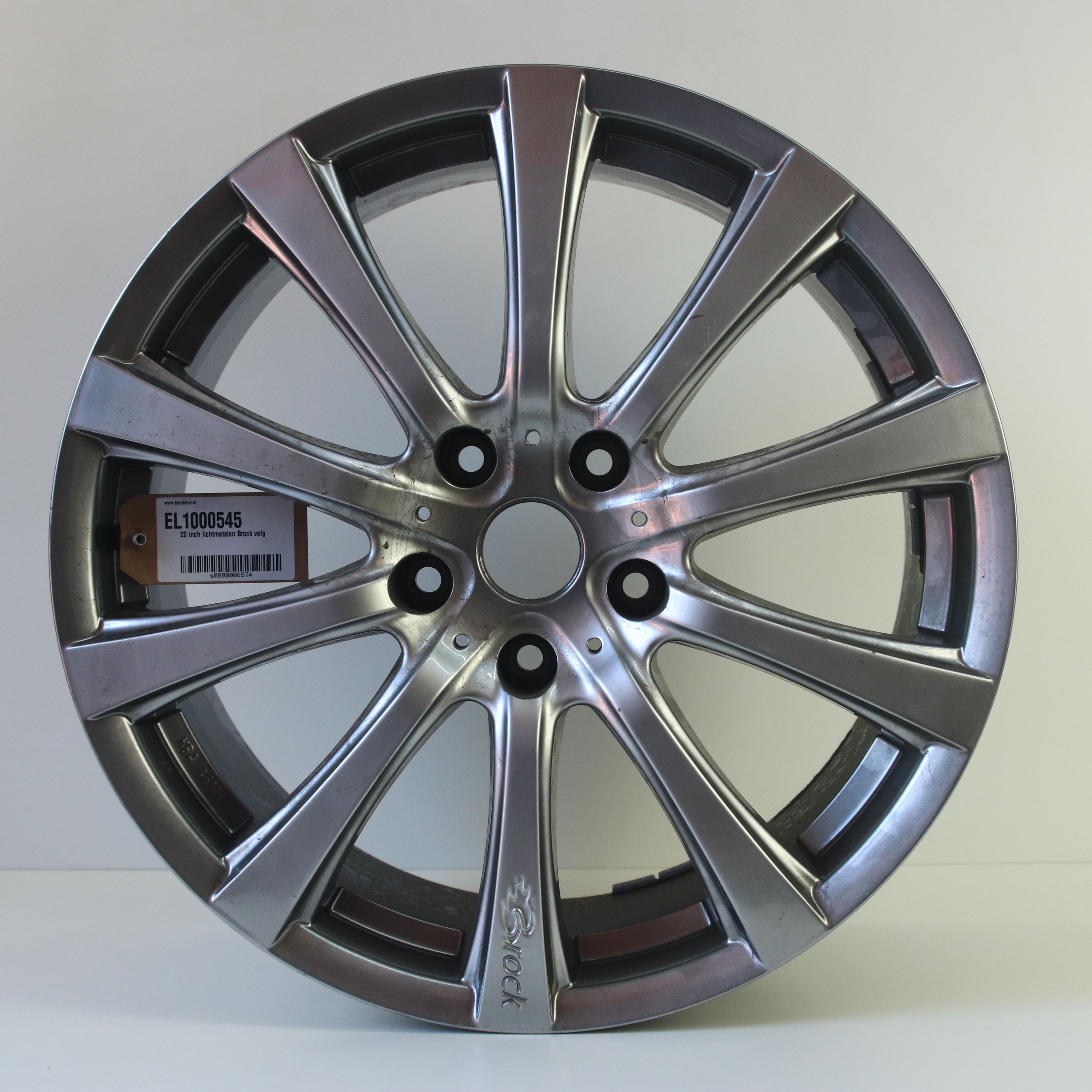 EL1000545 20 inch lichtmetalen Brock velg 9.00X20 5X130 ET55.0 NB72.00 Antraciet