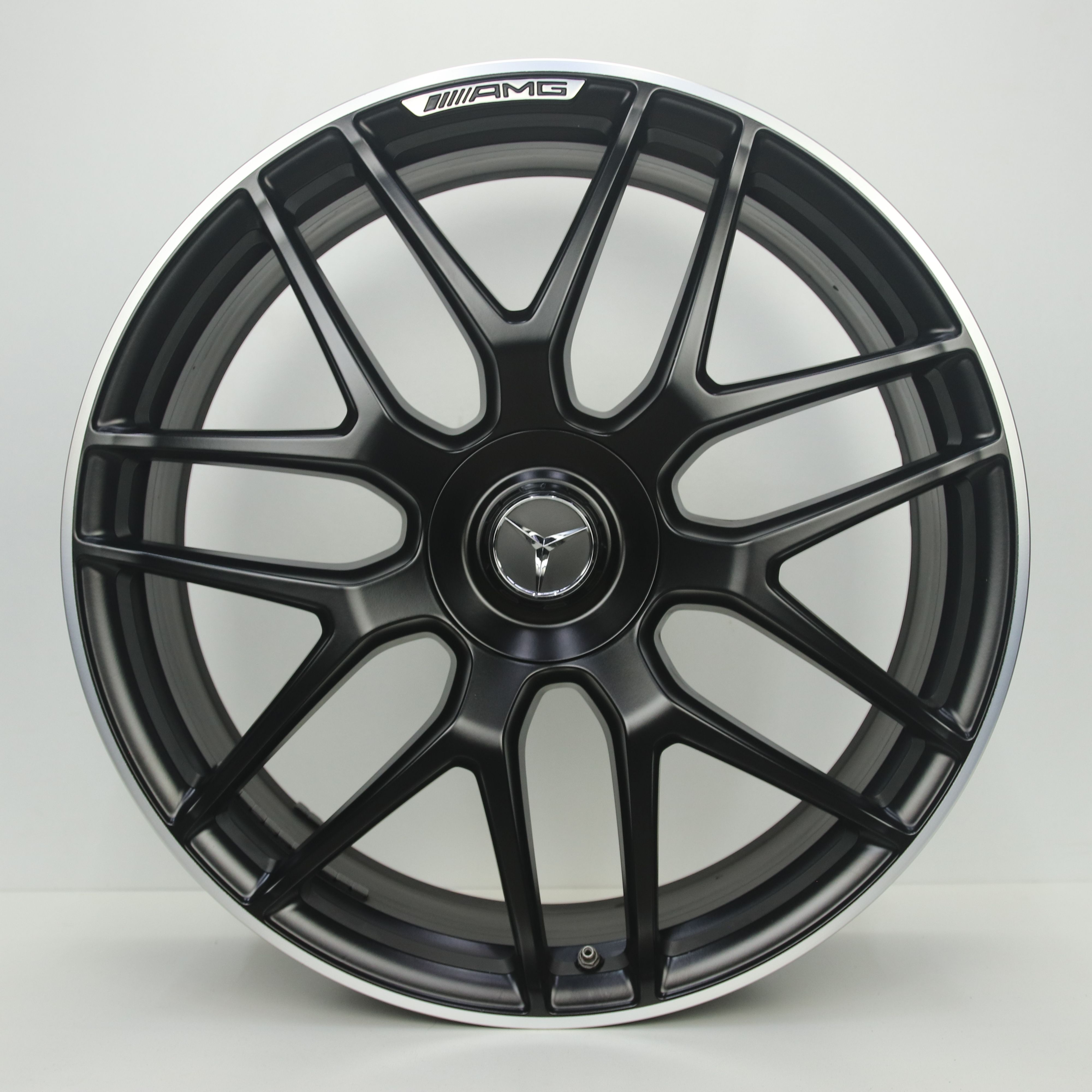 IN1003076 Originele 22 inch lichtmetalen Mercedes-Benz GLE-klasse 53/63 AMG velgen (Breedset) 10.00X22 5X112 ET55.0 NB66.60 Mat zwart gepolijst