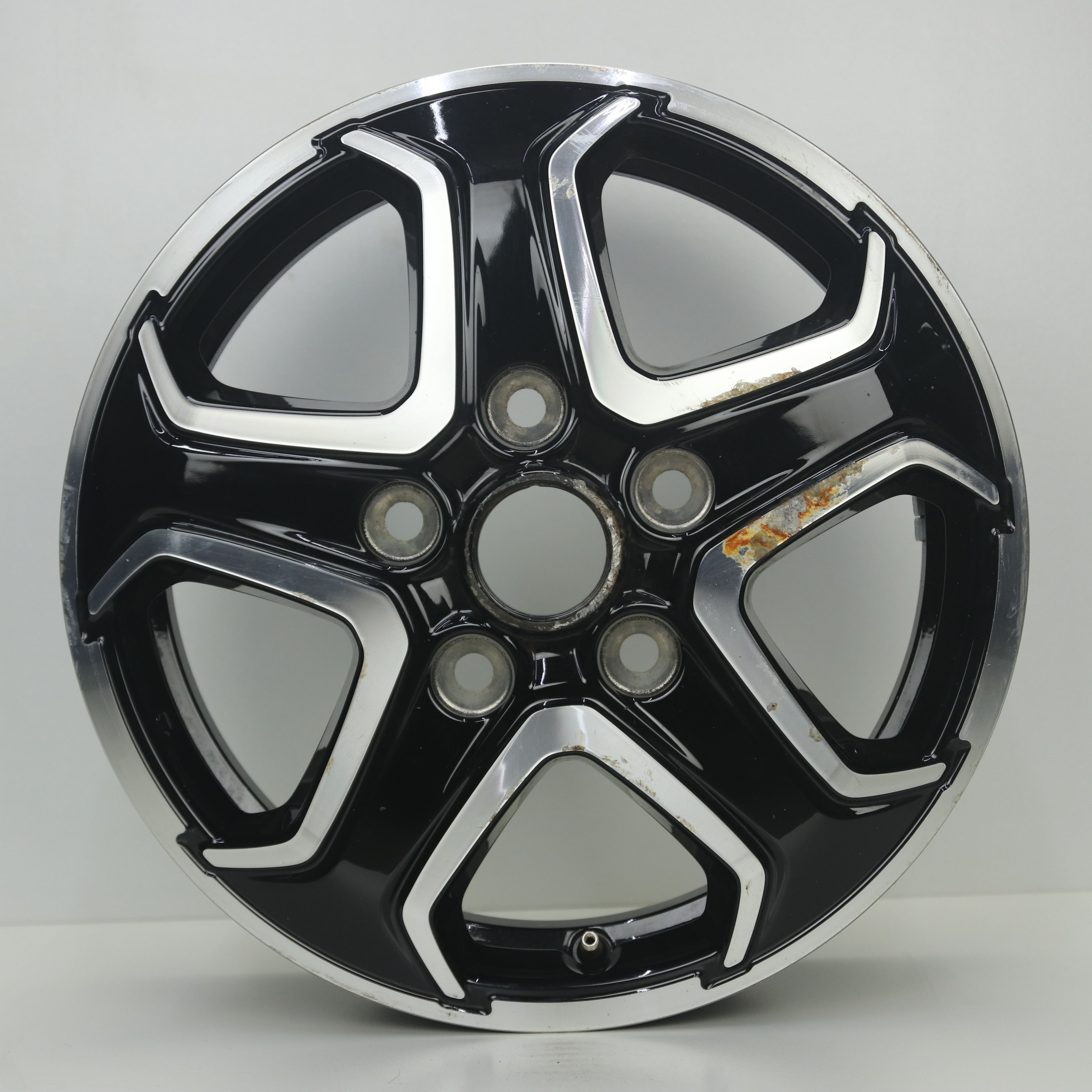 OS1007725 Originele 16 inch lichtmetalen Fiat Ducato Maxi velgen 6.00X16 5X130 ET68.0 NB78.10 Zwart gepolijst