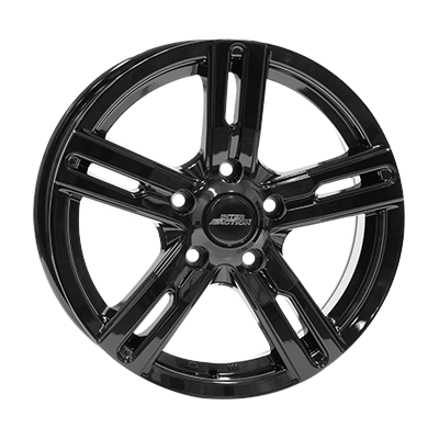 Inter Action KARGIN 7.50X18 5X112 ET48.0 NB66.60 Zwart Glans