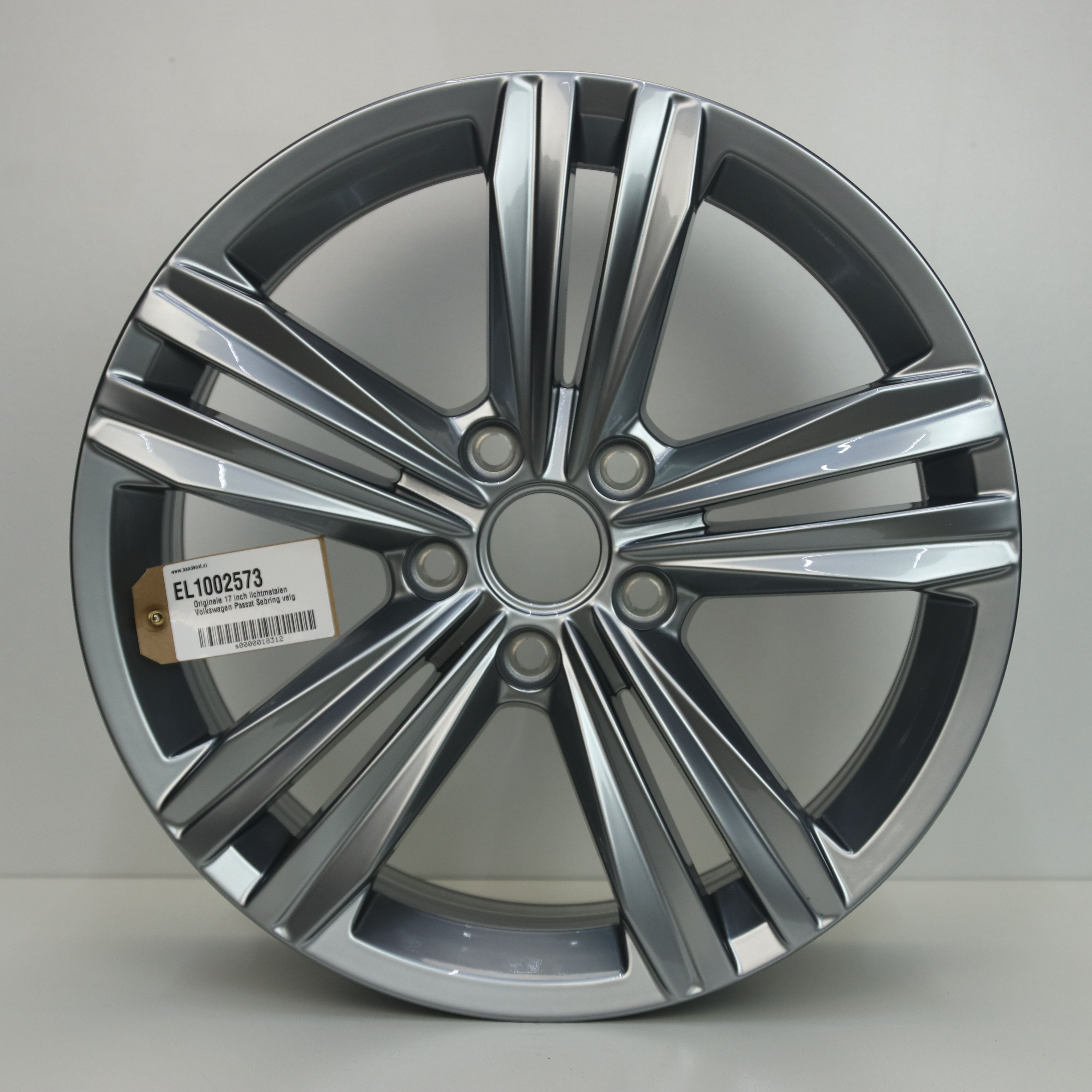 EL1002573 Originele 17 inch lichtmetalen Volkswagen Passat Sebring velg 7.00X17 5X112 ET40.0 NB57.10 Antraciet