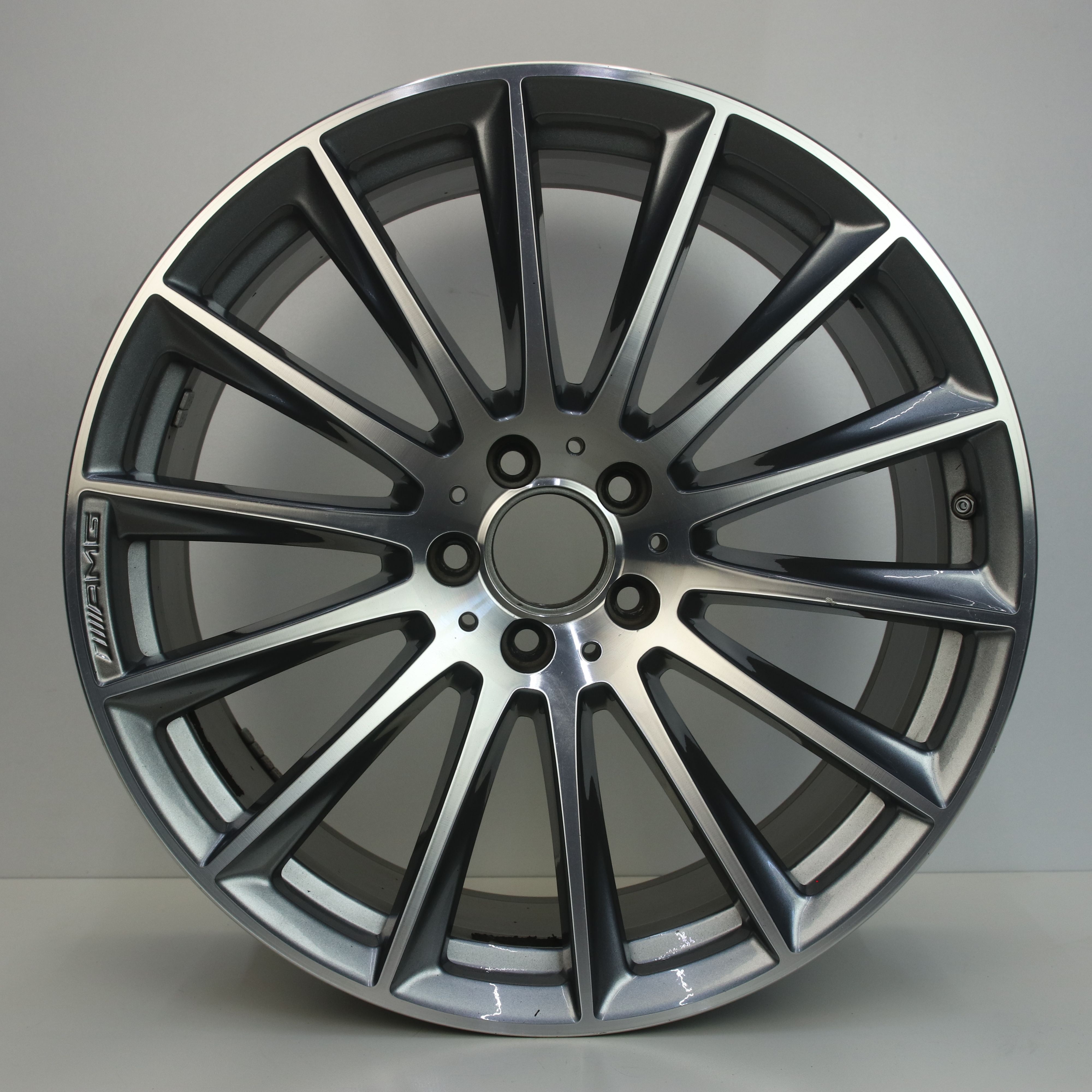 IN1002924 Originele 20 inch lichtmetalen Mercedes-Benz S-Klasse AMG velgen (Breedset) 9.00X20 5X112 ET34.0 NB66.60 Antraciet gepolijst