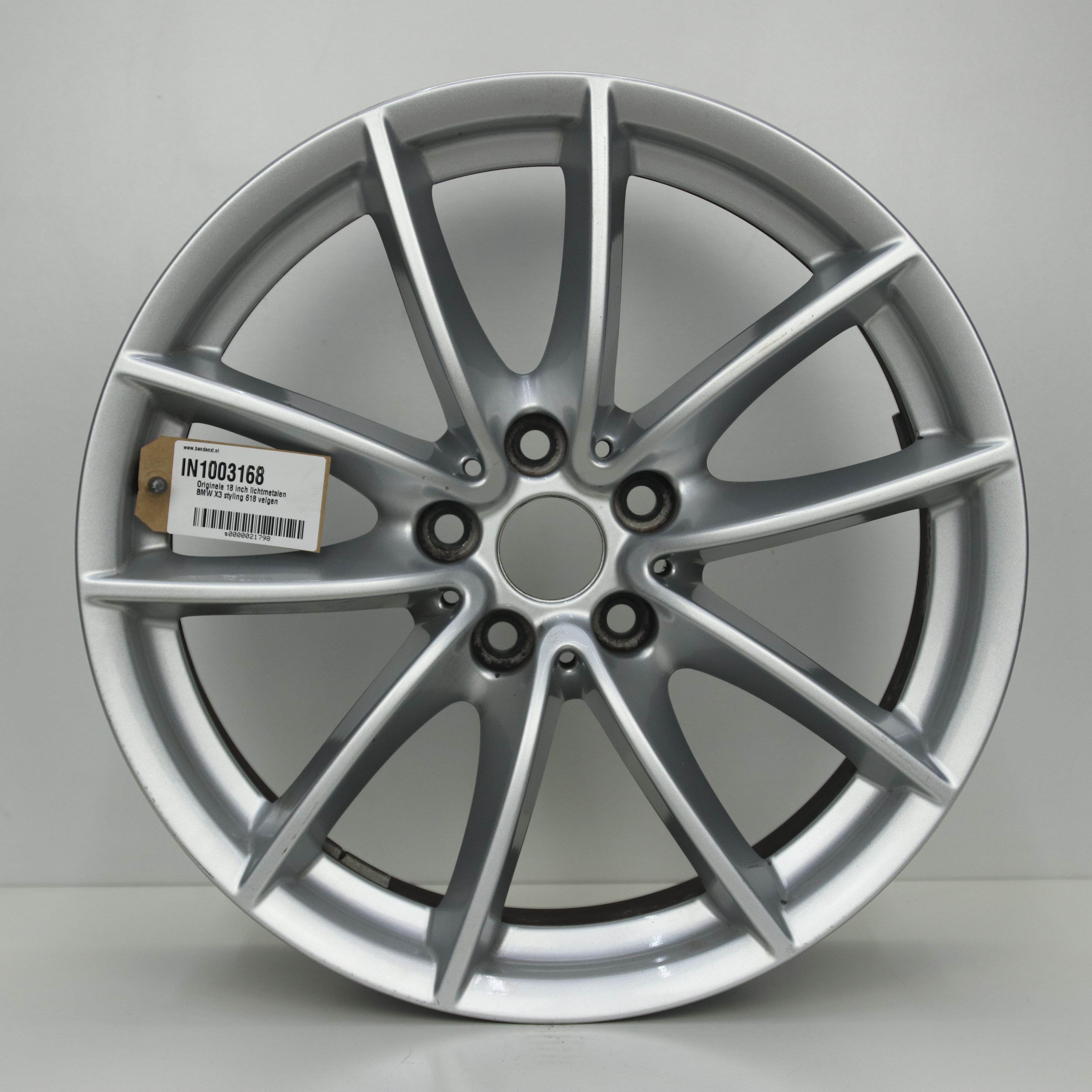 IN1003168 Originele 18 inch lichtmetalen BMW X3 styling 618 velgen 7.00X18 5X112 ET22.0 NB66.60 Zilver