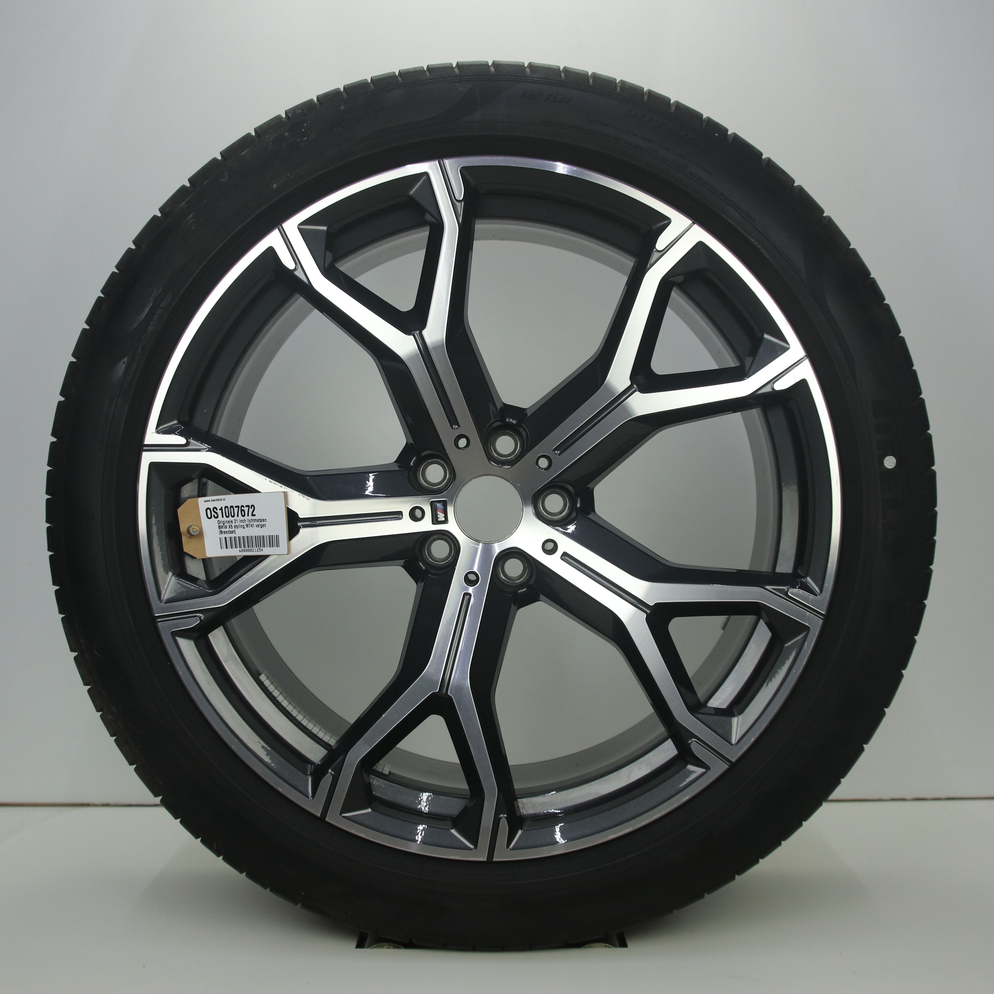 OS1007672 Originele 21 inch lichtmetalen BMW X5 styling M741 velgen (Breedset) 9.50X21 5X112 ET37.0 NB66.60 Antraciet gepolijst