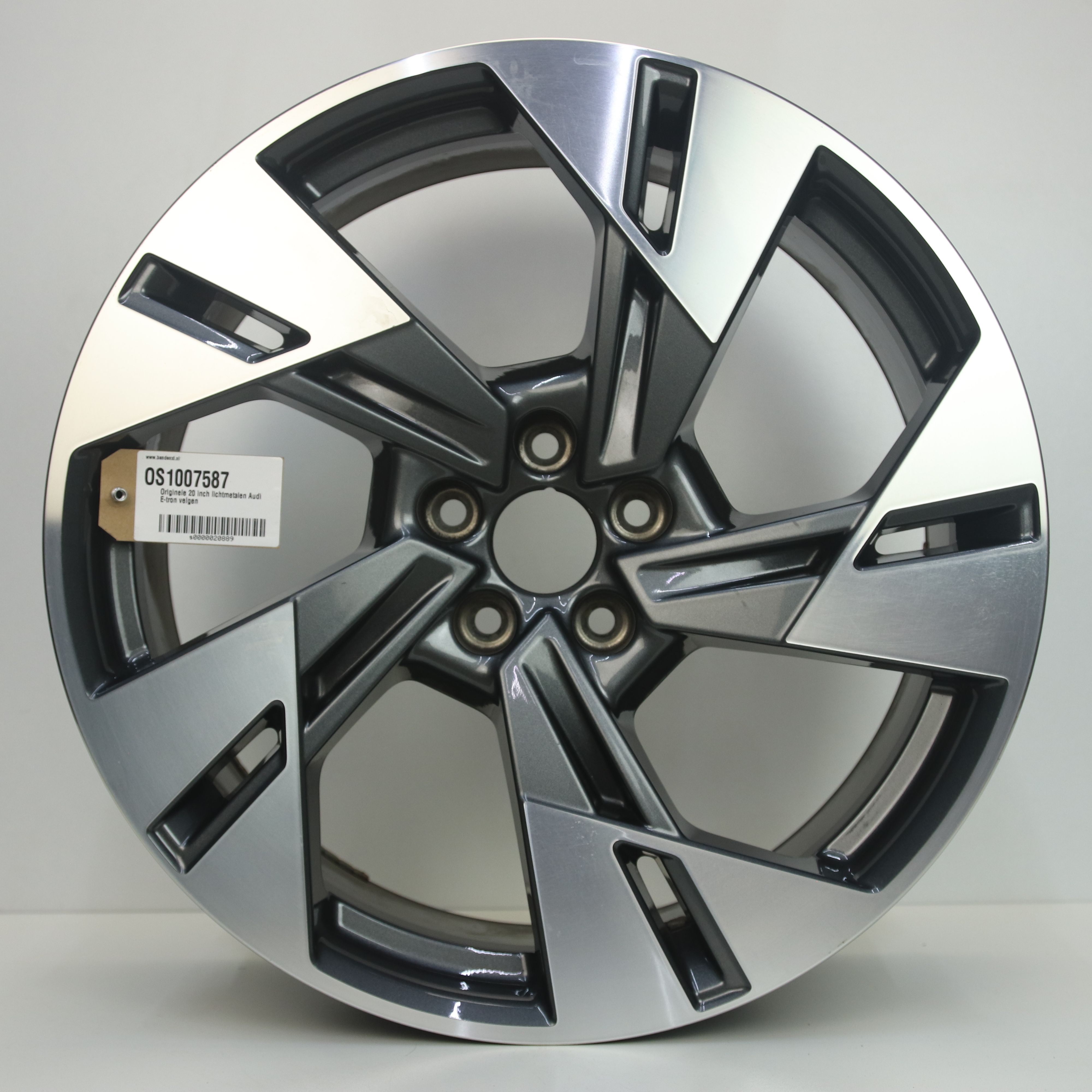 OS1007587 Originele 20 inch lichtmetalen Audi E-tron velgen 9.00X20 5X112 ET38.0 NB66.60 Antraciet gepolijst