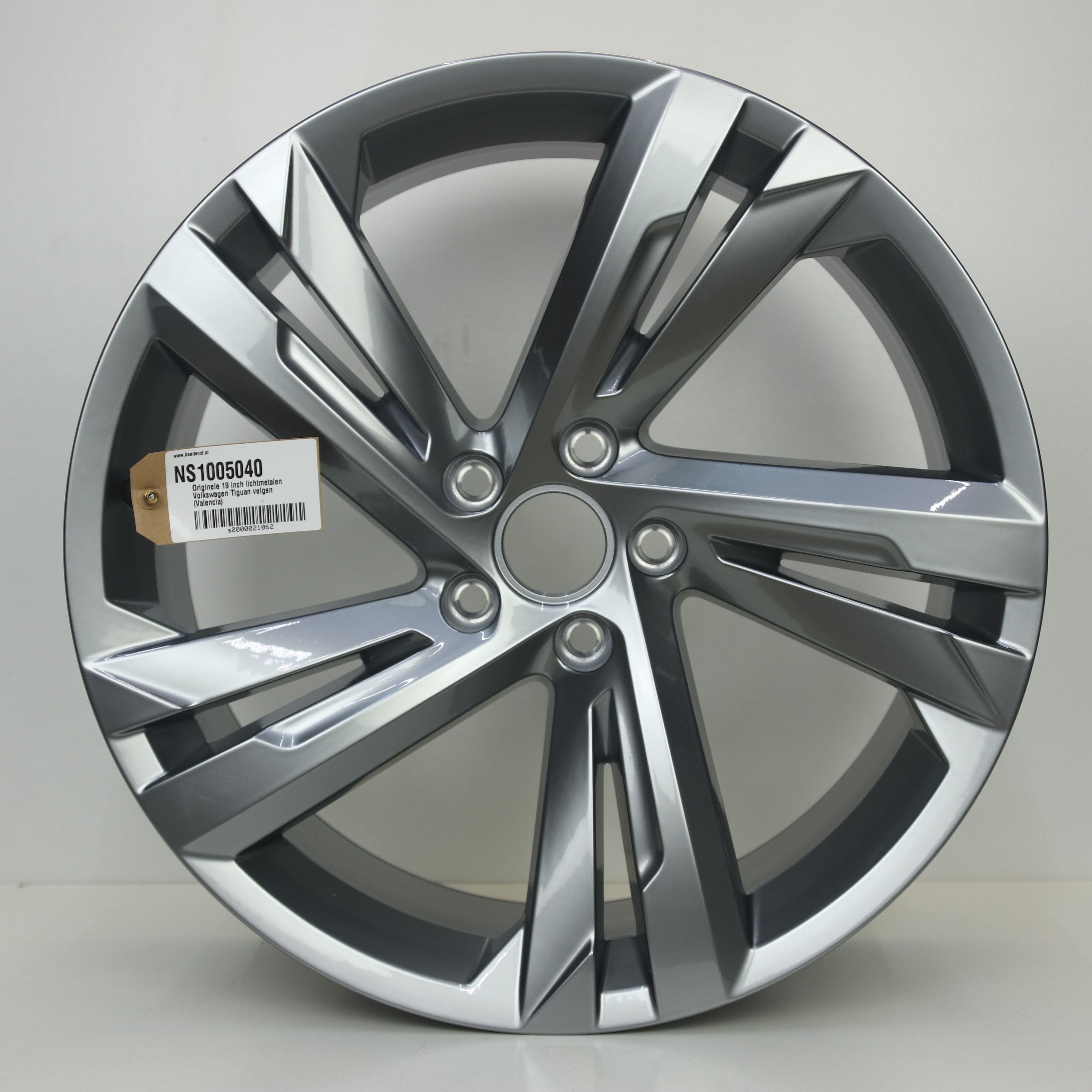 NS1005040 Originele 19 inch lichtmetalen Volkswagen Tiguan velgen (Valencia) 8.50X19 5X112 ET38.0 NB57.10 Antraciet