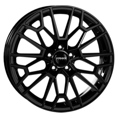 Monaco GP13 8.00X18 5X112 ET48.0 NB66.60 Zwart Glans