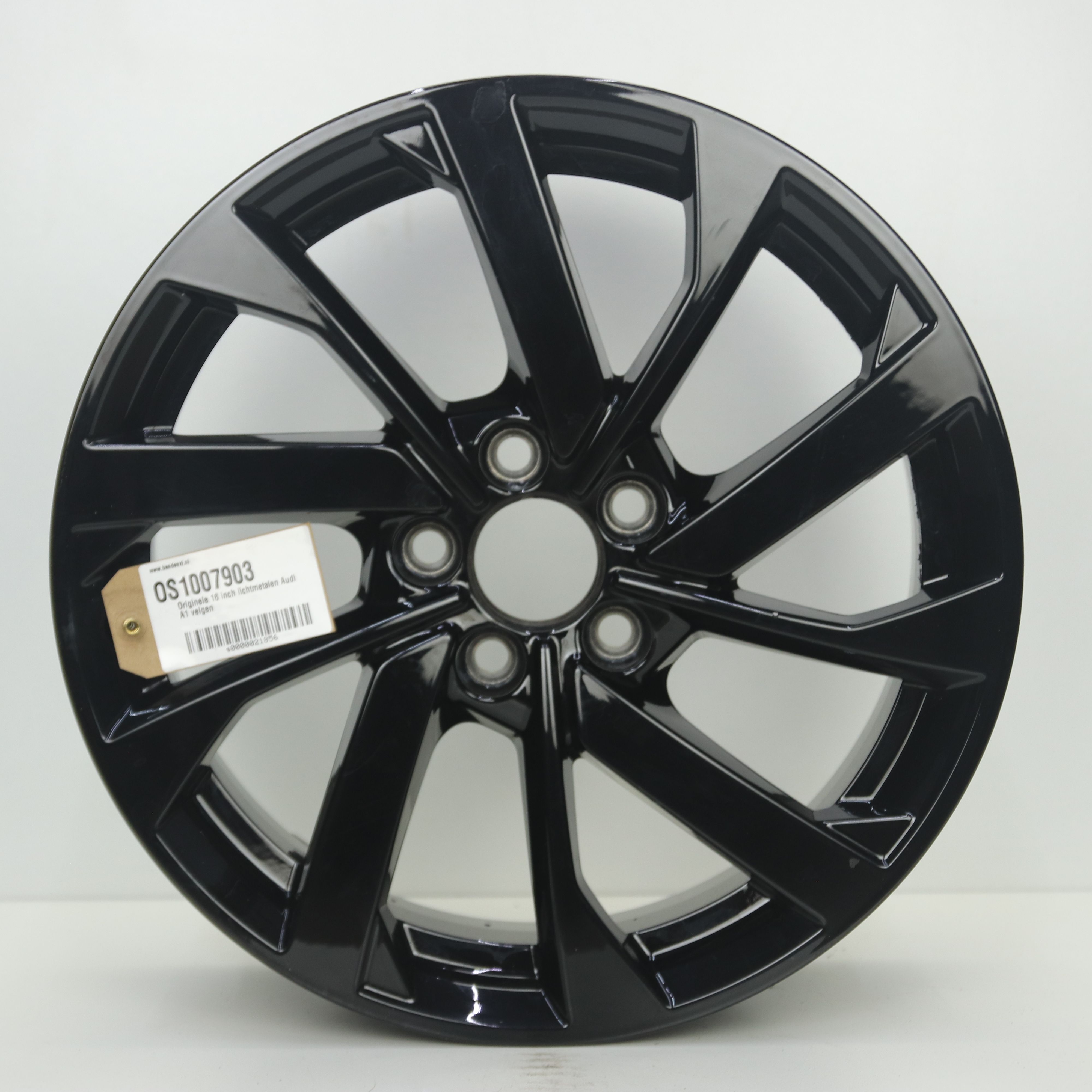 OS1007903 Originele 16 inch lichtmetalen Audi A1 velgen 6.50X16 5X100 ET40.0 NB57.10 Zwart