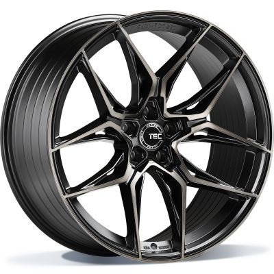 TEC GT9 8.50X20 5X112 ET28.0 NB66.60 D3 Black matt front polished - shadow Edition