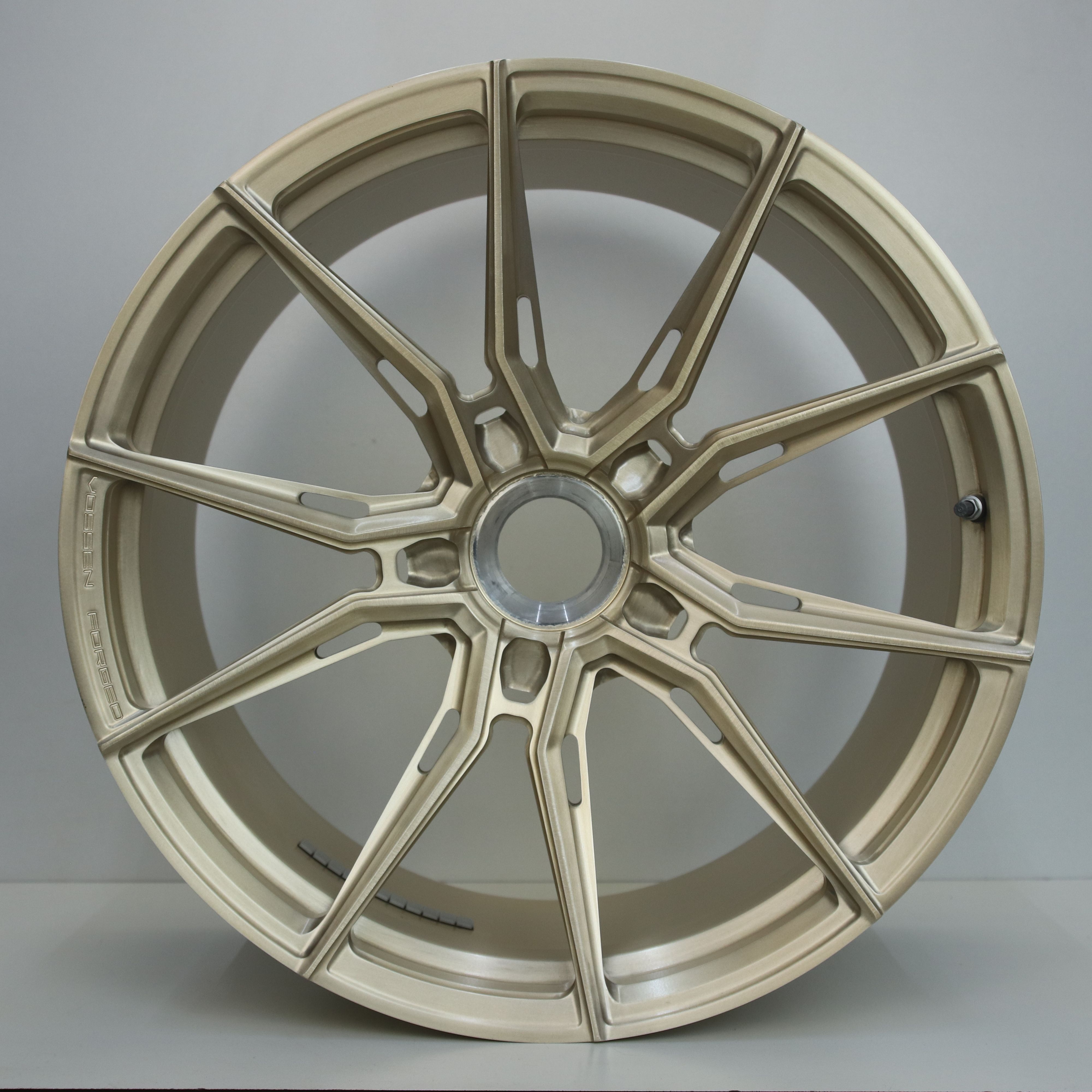 OS1007610 Set 20/21 inch lichtmetalen Vossen EVO-2R centerlock velgen geschikt voor Porsche 911 GT3 (breedset) 9.50X20 0X0 ET40.0 NB71.60 Platima gold