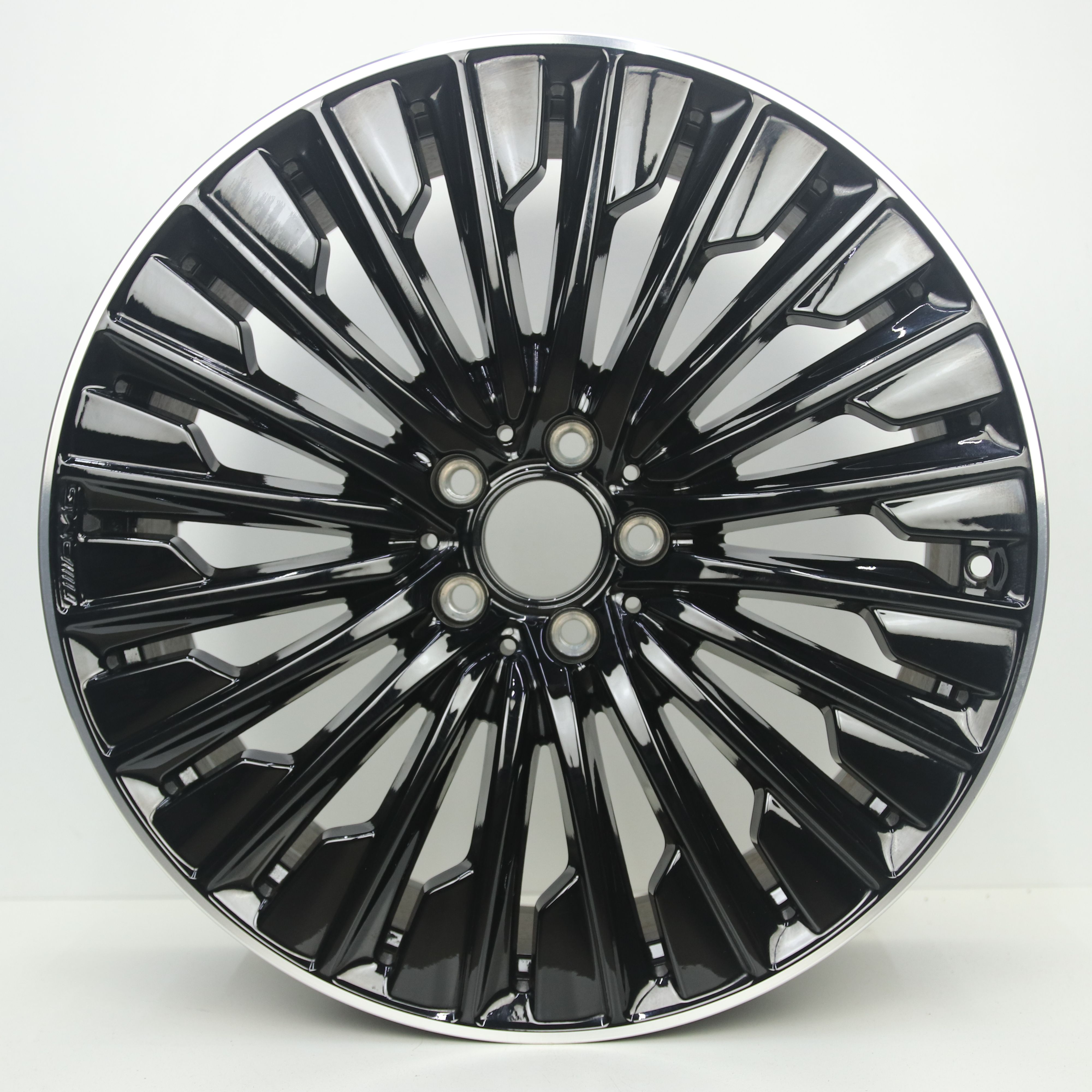 IN1003156 Originele 20 inch lichtmetalen Mercedes-Benz E-klasse AMG velgen (Breedset) 8.50X20 5X112 ET35.5 NB66.60 Zwart gepolijst