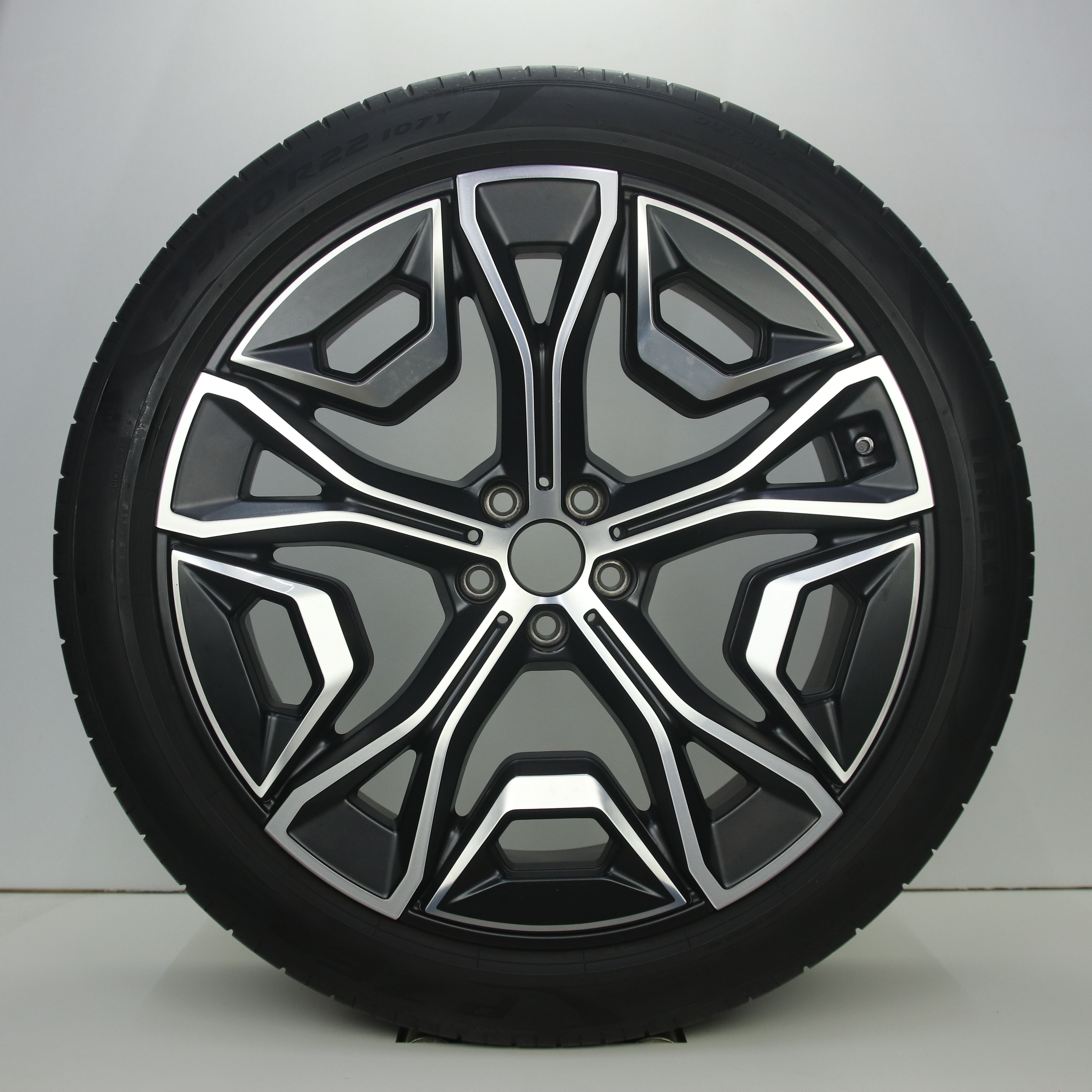 OS1007680 Originele 22 inch lichtmetalen BMW iX i20 styling 1021 velgen 9.50X22 5X112 ET37.0 NB66.60 Mat zwart gepolijst