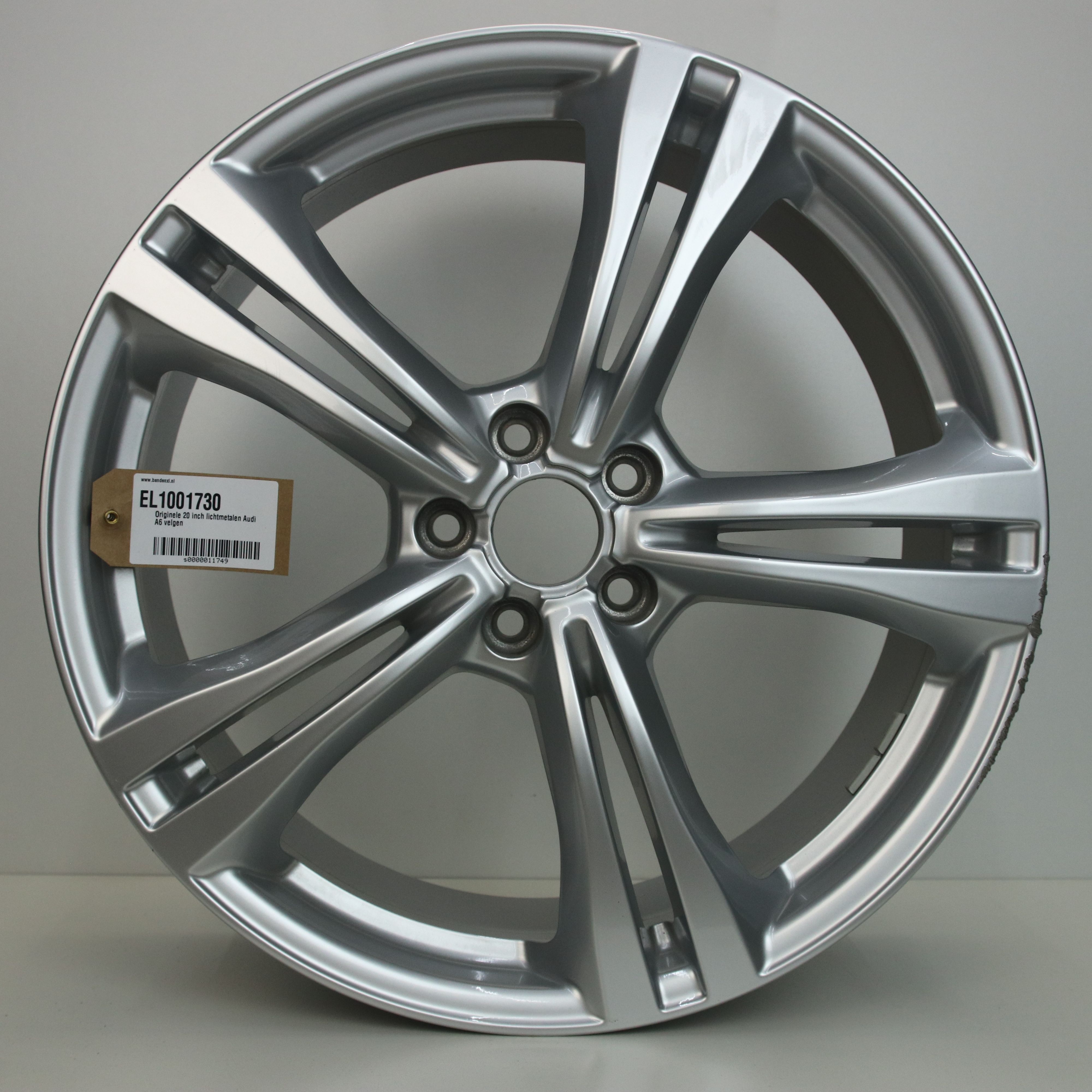 EL1001730 Originele 20 inch lichtmetalen Audi A6 velg 8.50X20 5X112 ET35.0 NB66.50 Zilver