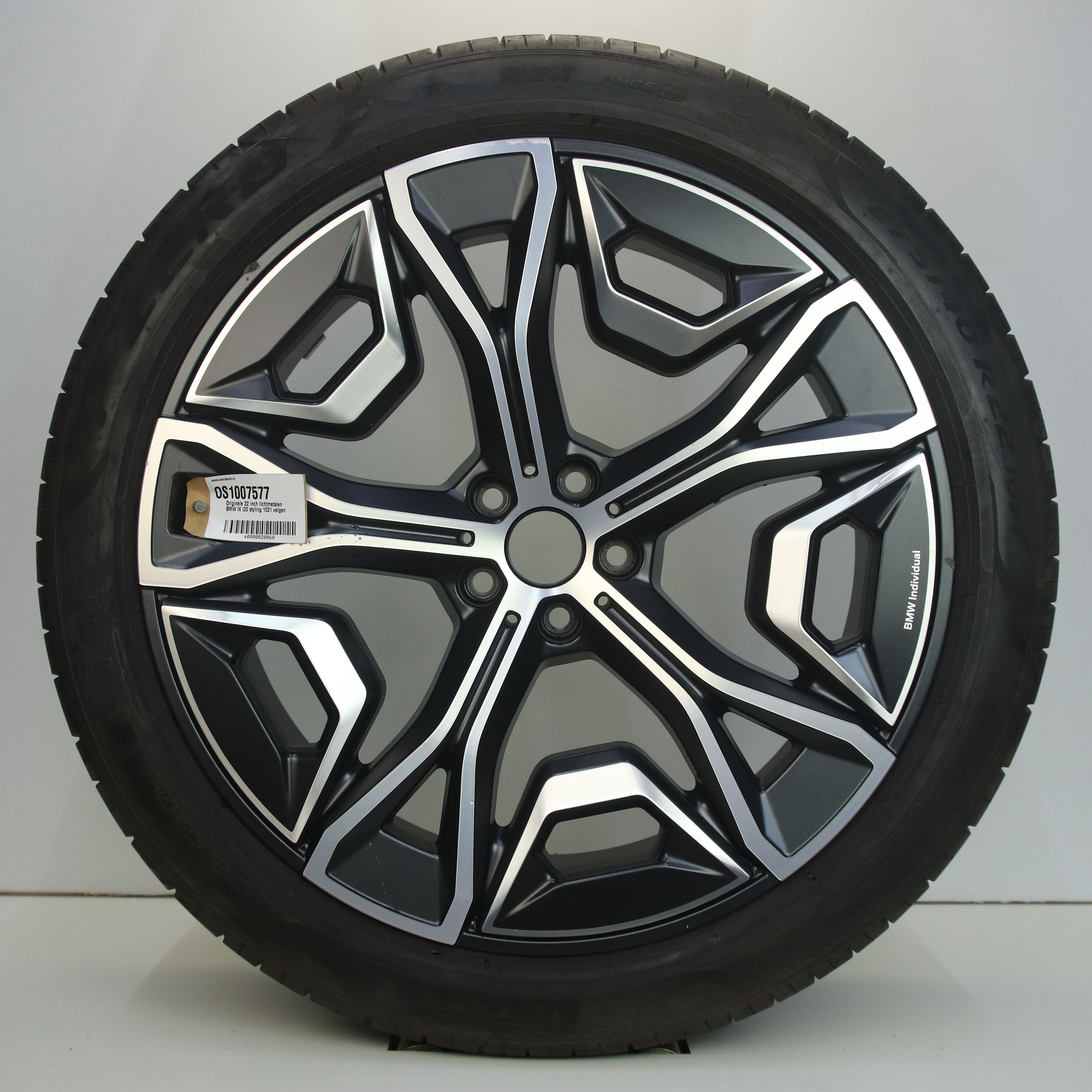 OS1007577 Originele 22 inch lichtmetalen BMW iX i20 styling 1021 velgen 9.50X22 5X112 ET37.0 NB66.60 Mat zwart gepolijst