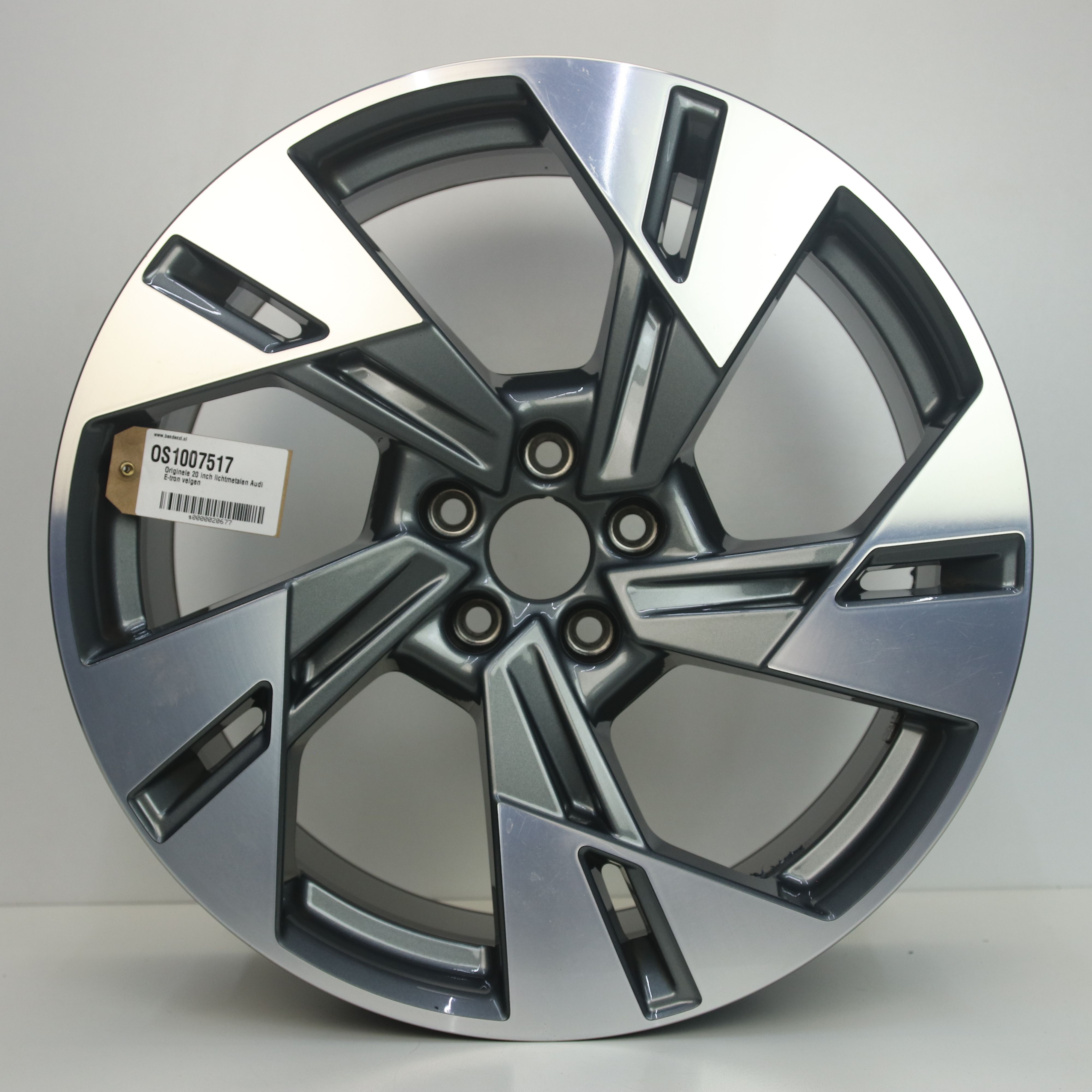 OS1007517 Originele 20 inch lichtmetalen Audi E-tron velgen 9.00X20 5X112 ET38.0 NB66.60 Antraciet gepolijst