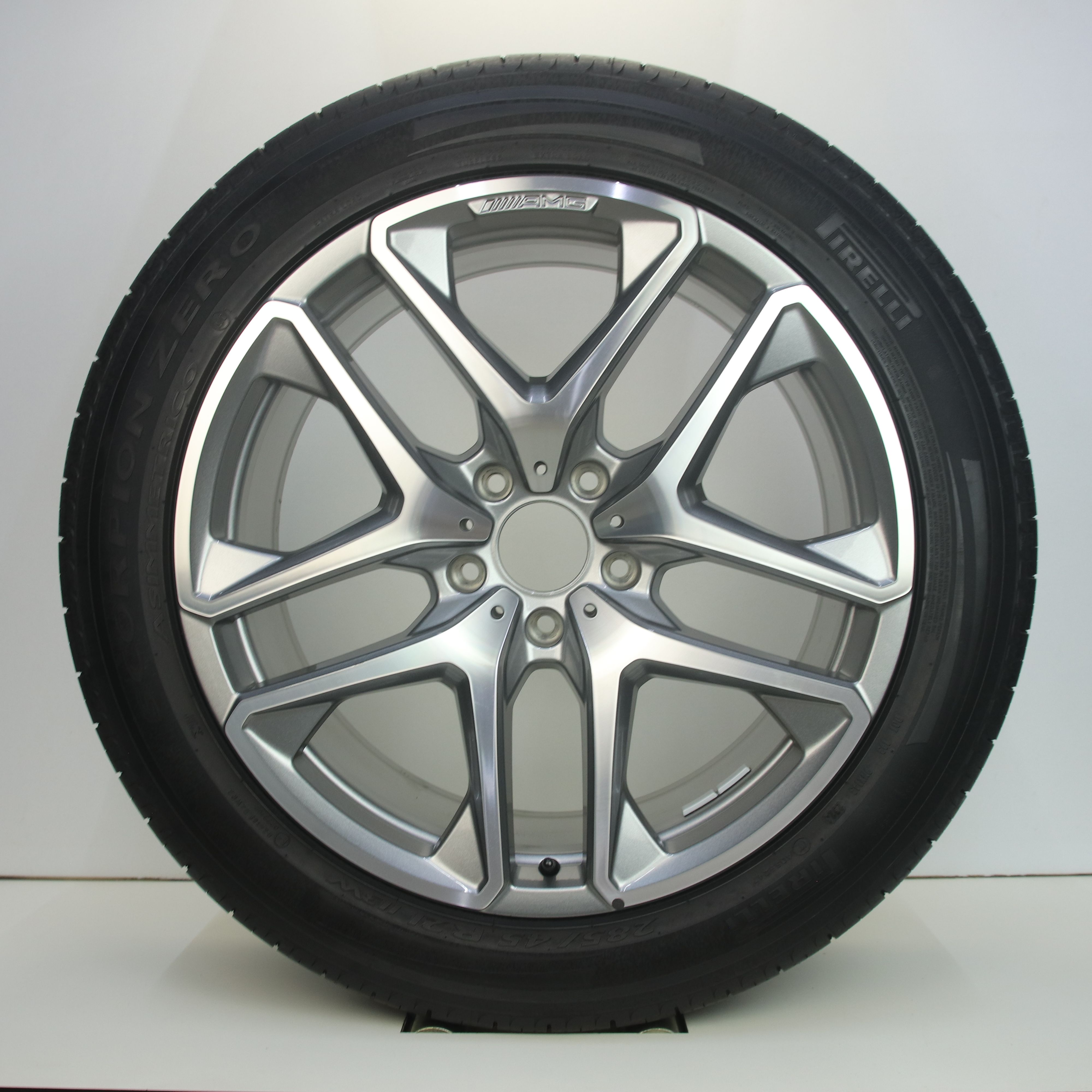 OS1007150 Originele 21 inch lichtmetalen Mercedes-Benz G-klasse AMG velgen 10.00X21 5X130 ET33.0 NB84.10 Mat zwart gepolijst