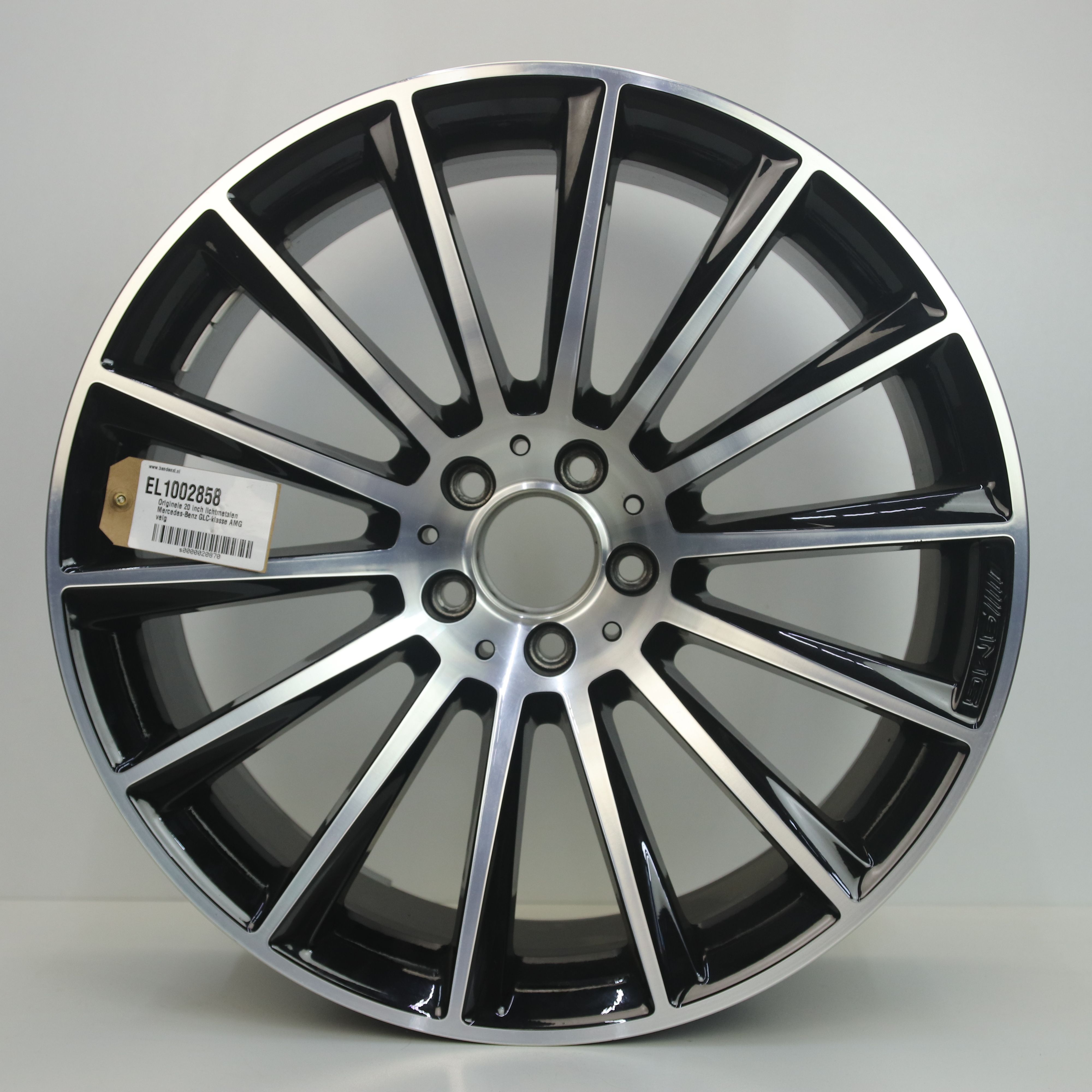 EL1002858 Originele 20 inch lichtmetalen Mercedes-Benz GLC-klasse AMG velg 9.50X20 5X112 ET22.0 NB66.60 Zwart gepolijst