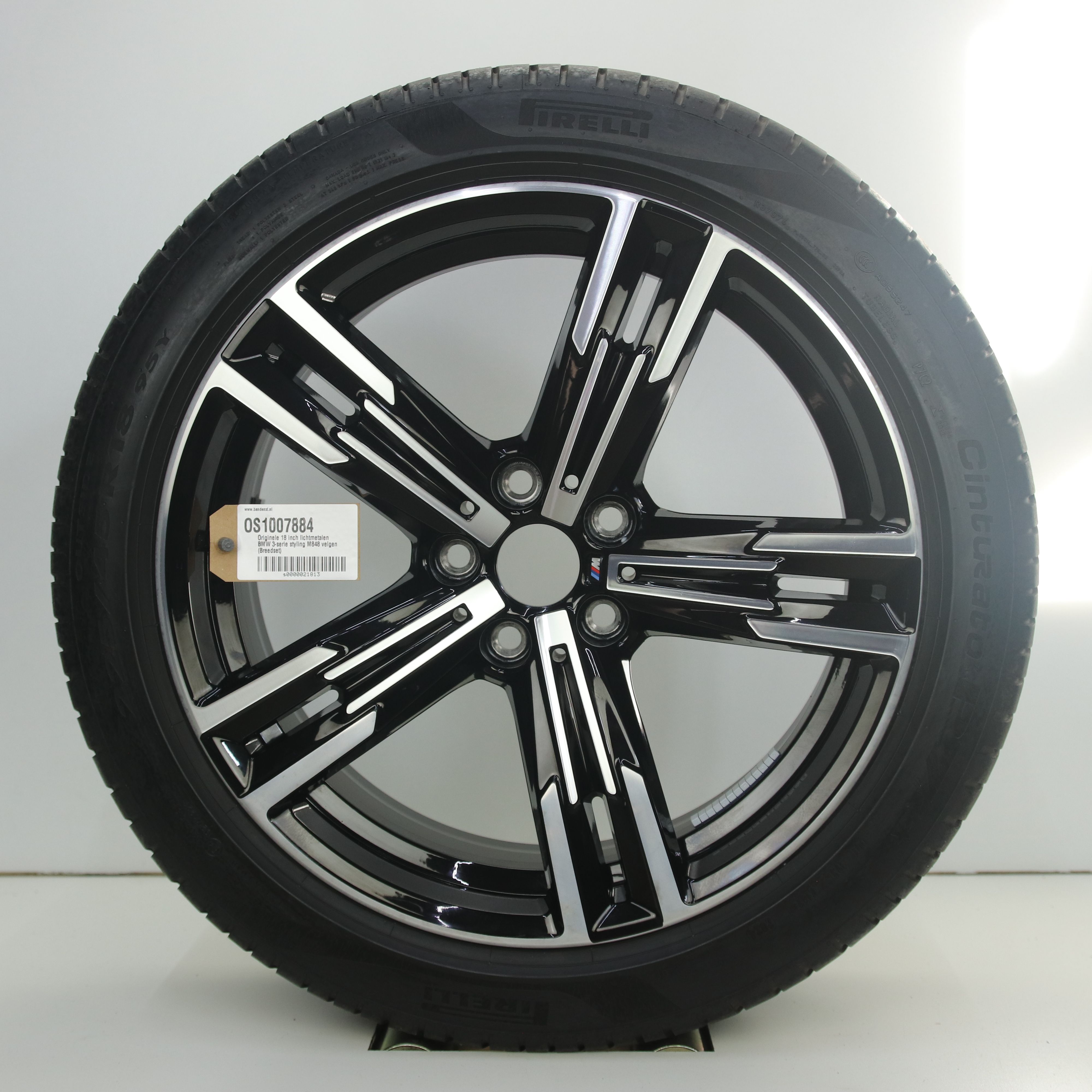 OS1007884 Originele 18 inch lichtmetalen BMW 3-serie styling M848 velgen (Breedset) 7.50X18 5X112 ET25.0 NB66.60 Zwart
