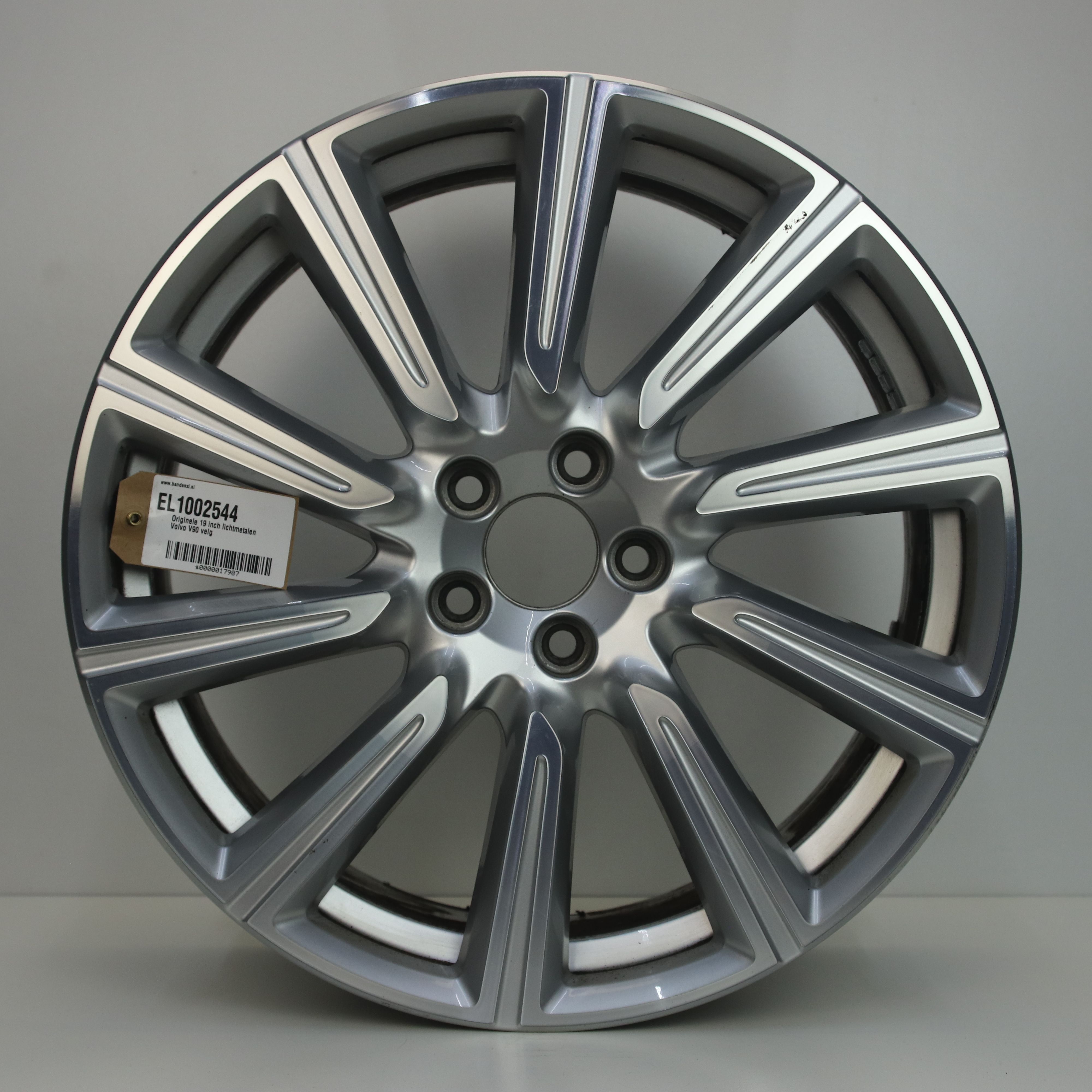 EL1002544 Originele 19 inch lichtmetalen Volvo V90 velg 8.50X19 5X108 ET47.0 NB63.40 Zilver gepolijst