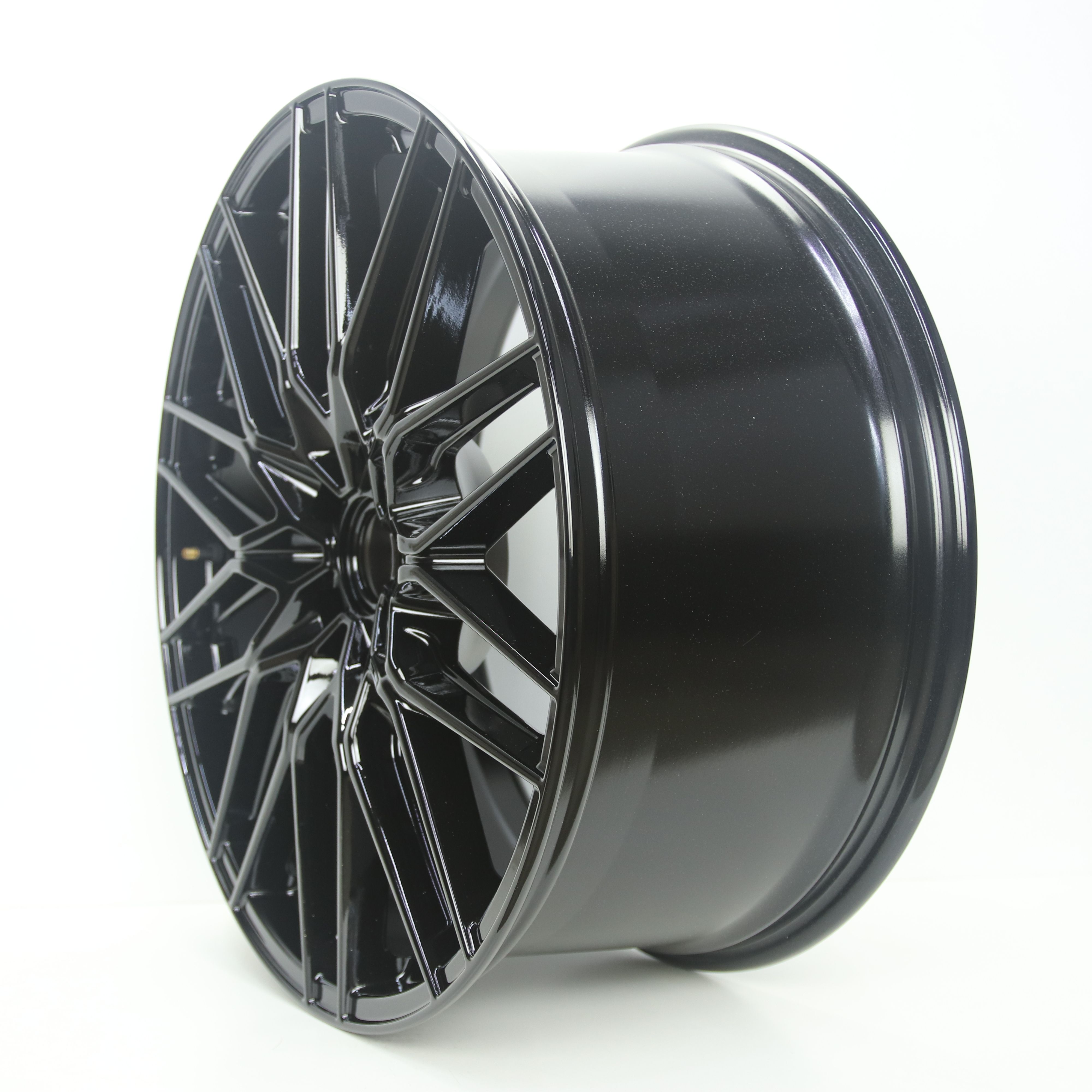 NS1005185 Set 22 inch lichtmetalen Fondmetal Cratos velgen (breedset) 10.00X22 5X112 ET48.0 NB71.60 Zwart