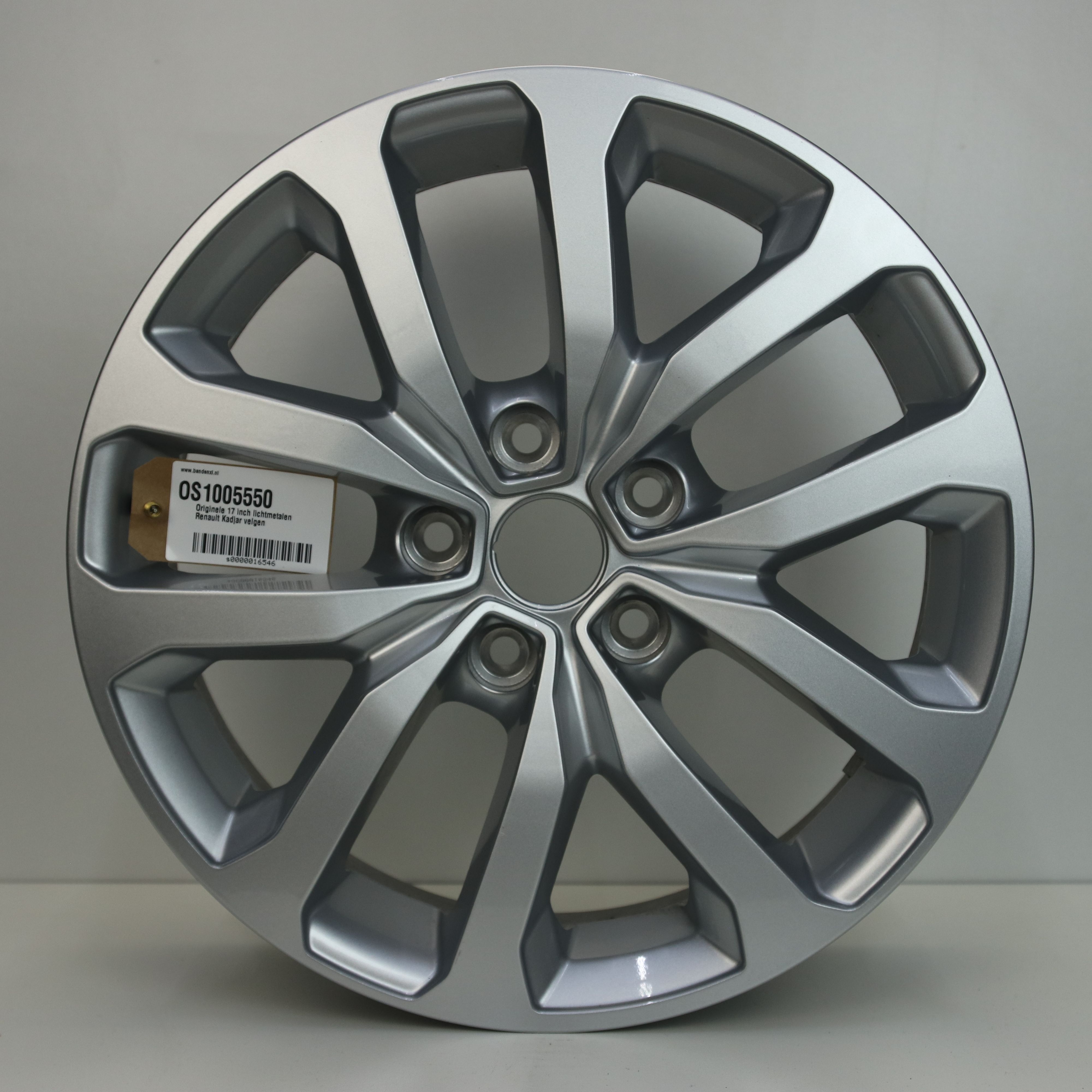 OS1005550 Originele 17 inch lichtmetalen Renault Kadjar velgen 7.00X17 5X114.3 ET40.0 NB66.10 Zilver