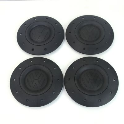 Naafkappen set OEM Volkswagen (mat zwart) 7HO 601 151C