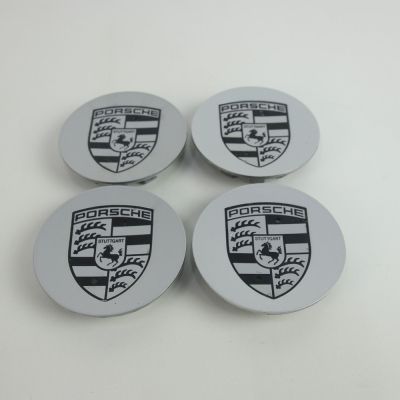 Naafkappen set OEM Porsche (zilver) 9P1601147