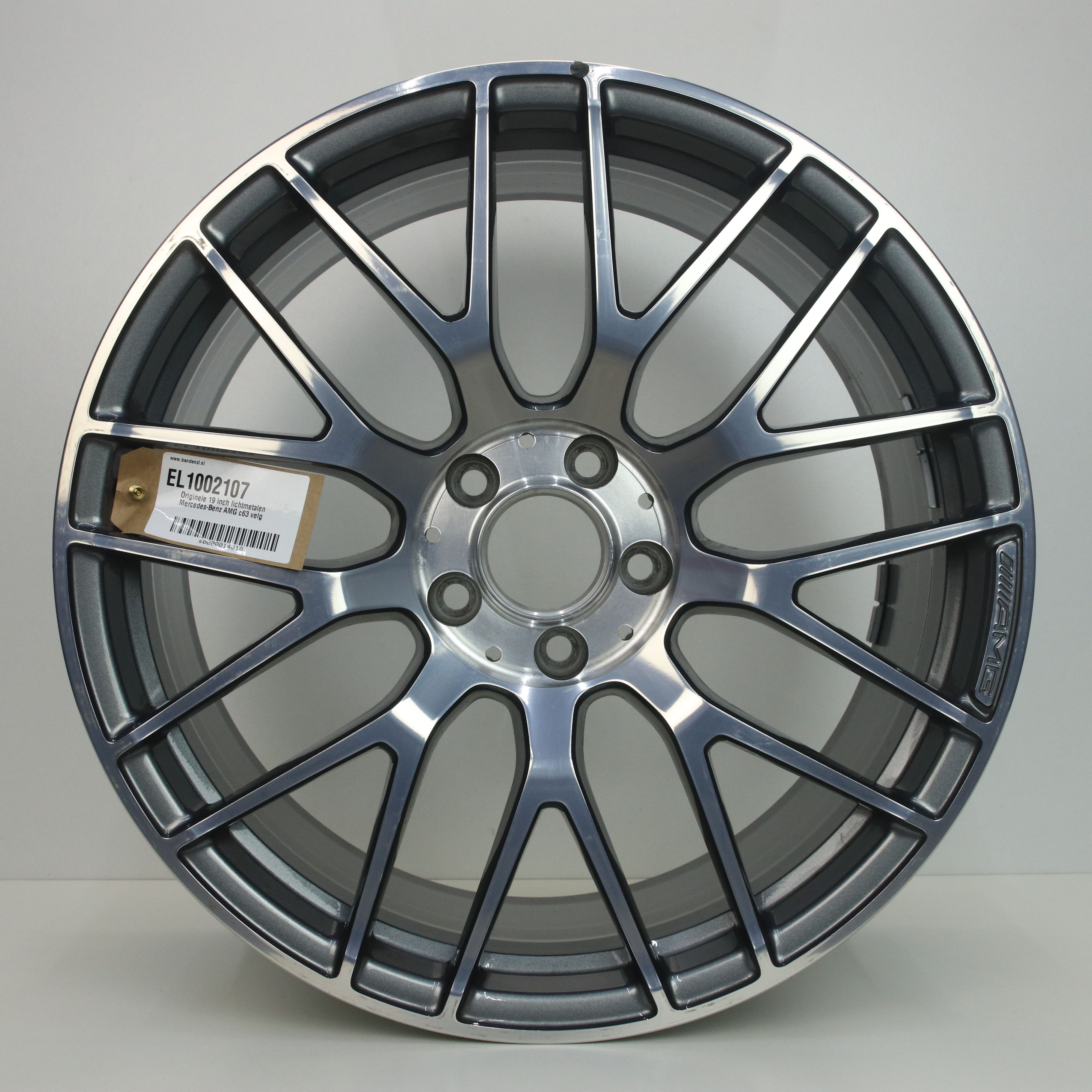 EL1002107 Originele 19 inch lichtmetalen Mercedes-Benz AMG c63 velg 10.50X19 5X112 ET57.0 NB66.60 Antraciet gepolijst