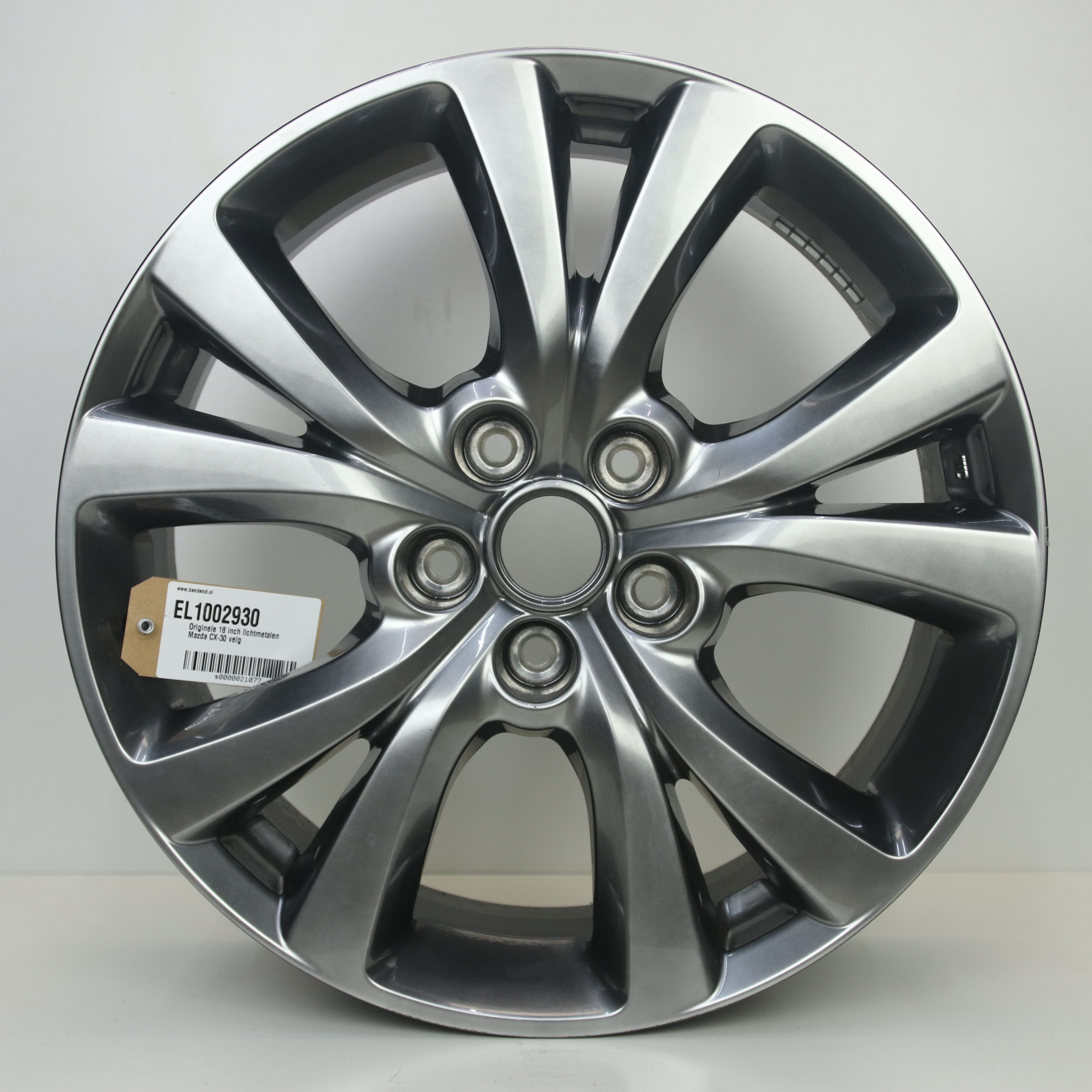 EL1002930 Originele 18 inch lichtmetalen Mazda CX-30 velg 7.00X18 5X114.3 ET45.0 NB67.10 Antraciet