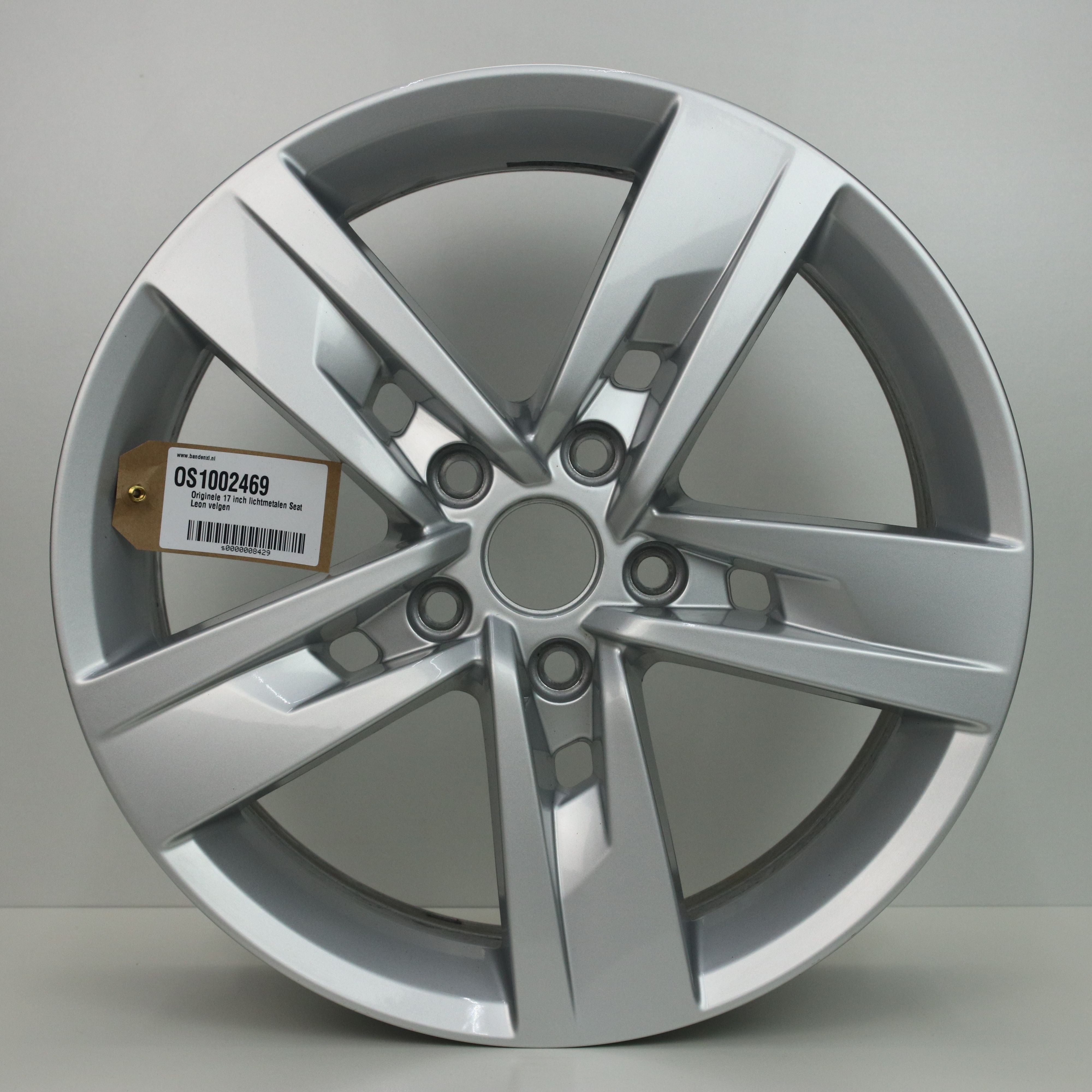 OS1002469 Originele 17 inch lichtmetalen Seat Leon velgen 7.00X17 5X112 ET49.0 NB57.10 Zilver