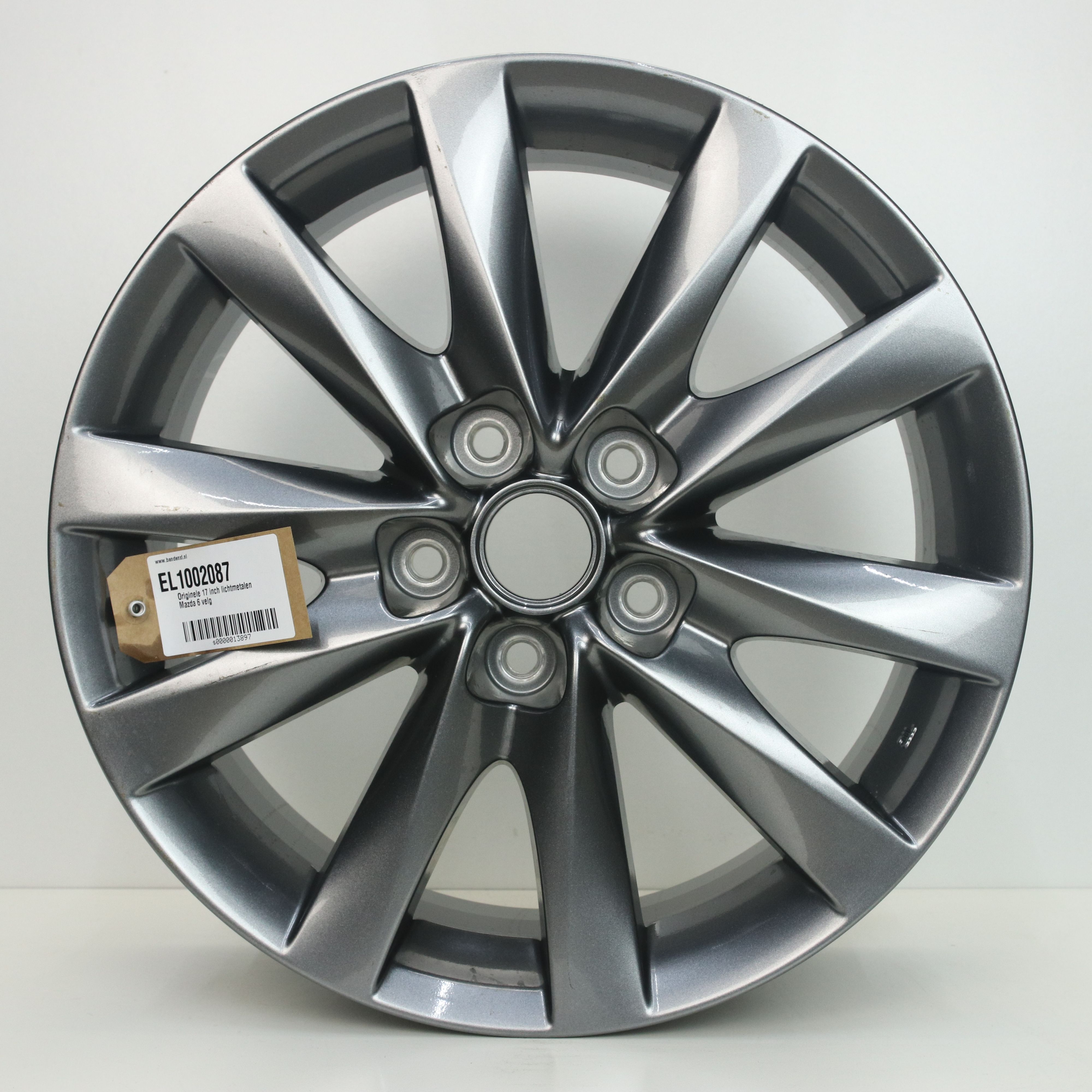 EL1002087 Originele 17 inch lichtmetalen Mazda 6 velg 7.50X17 5X114.3 ET50.0 NB67.10 Antraciet