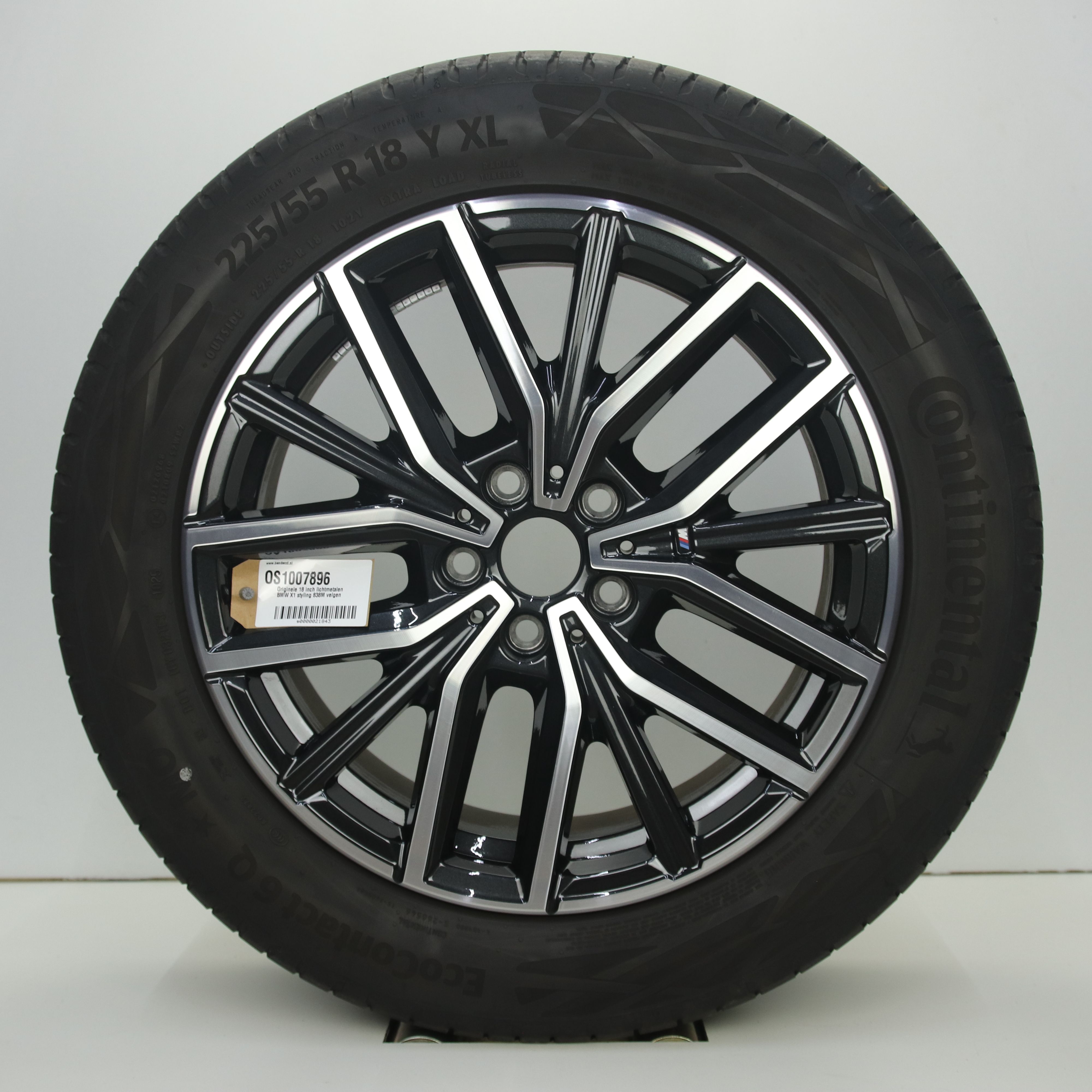OS1007896 Originele 18 inch lichtmetalen BMW X1 styling 838M velgen 7.50X18 5X112 ET50.0 NB66.60 Antraciet gepolijst