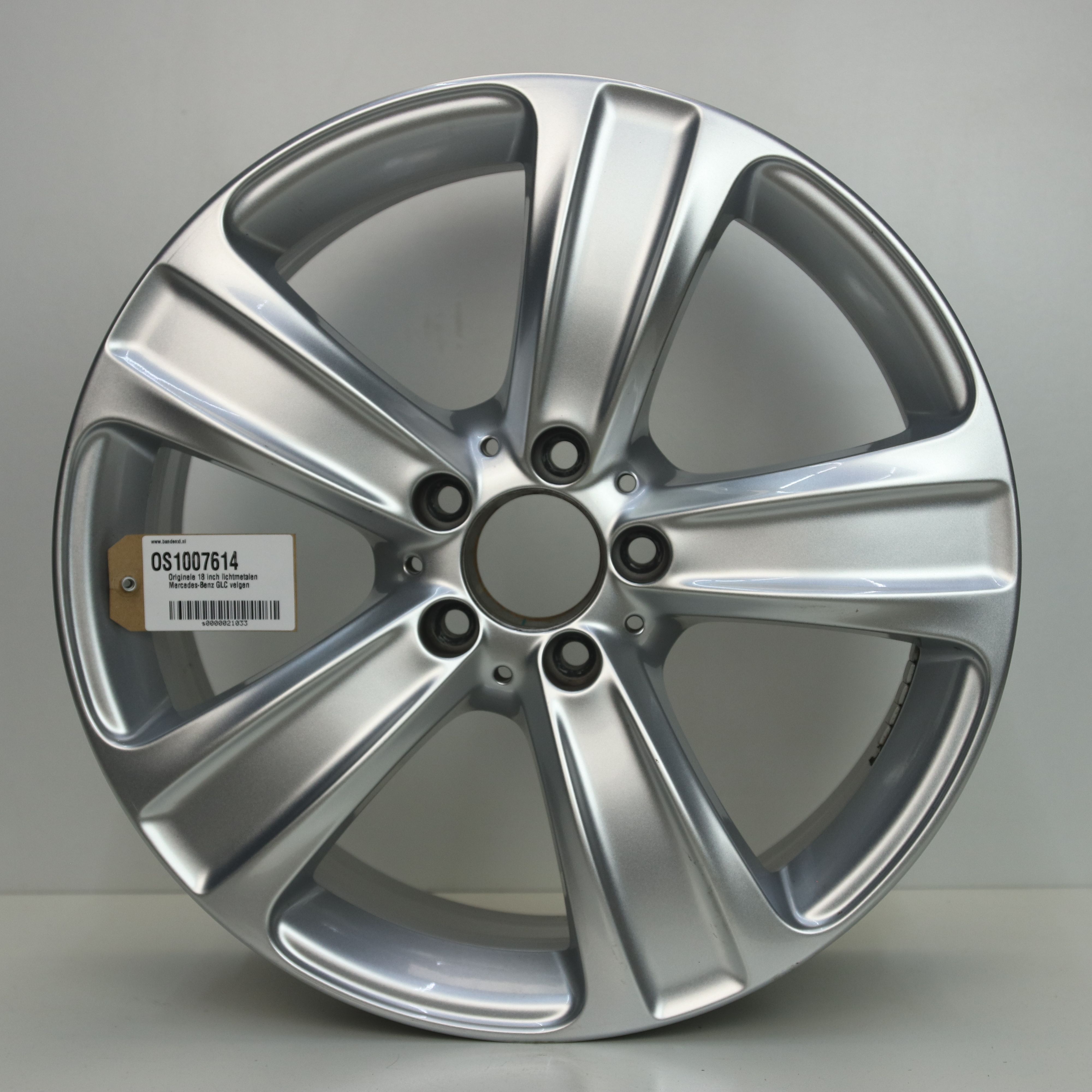OS1007614 Originele 18 inch lichtmetalen Mercedes-Benz GLC velgen 8.00X18 5X112 ET38.0 NB66.60 Zilver