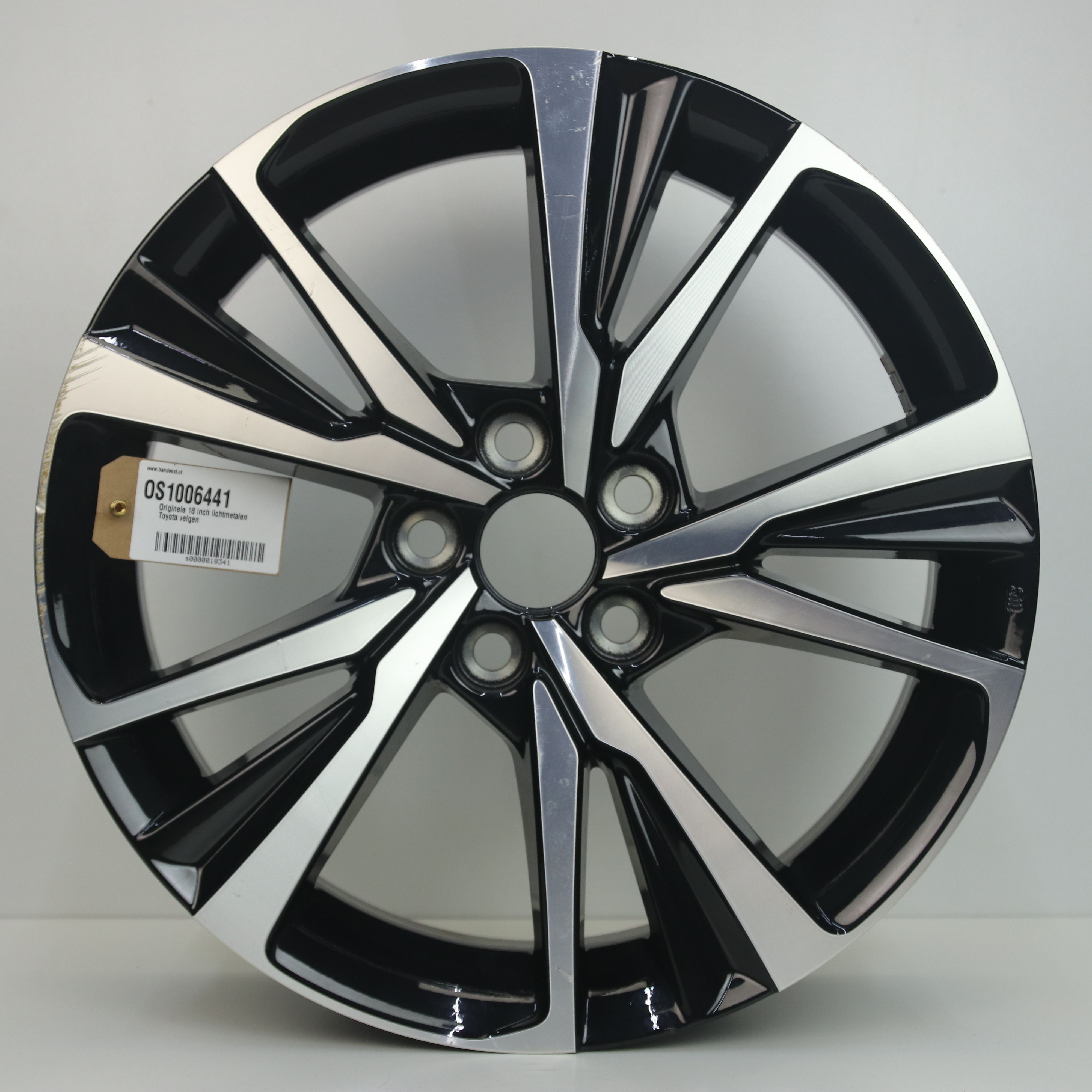 OS1006441 Originele 18 inch lichtmetalen Toyota velgen 7.00X18 5X114.3 ET35.0 NB60.10 Zwart gepolijst