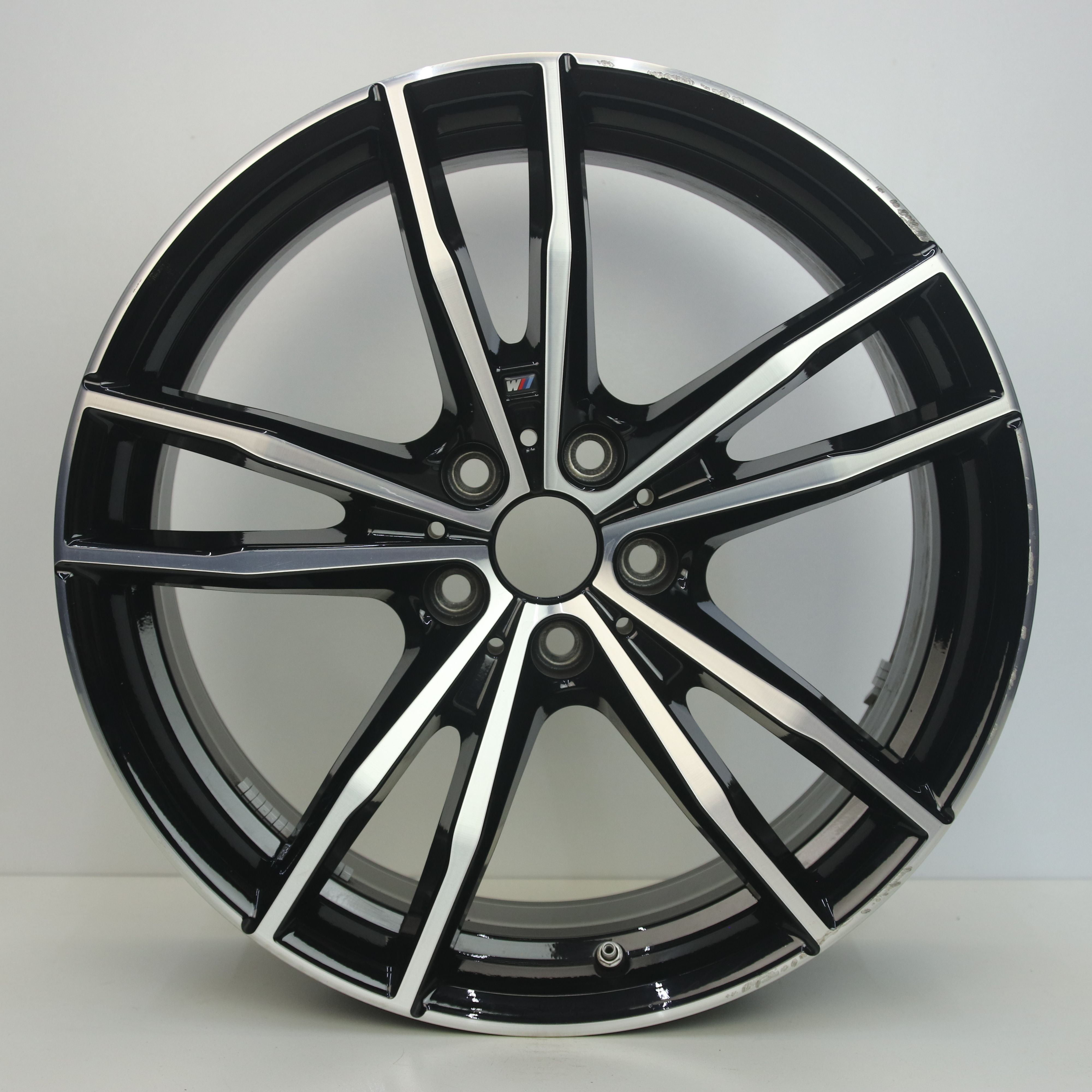 OS1007205 Originele 19 inch lichtmetalen BMW 3-serie styling M791 velgen (Breedset) 8.00X19 5X112 ET27.0 NB66.60 Zwart gepolijst