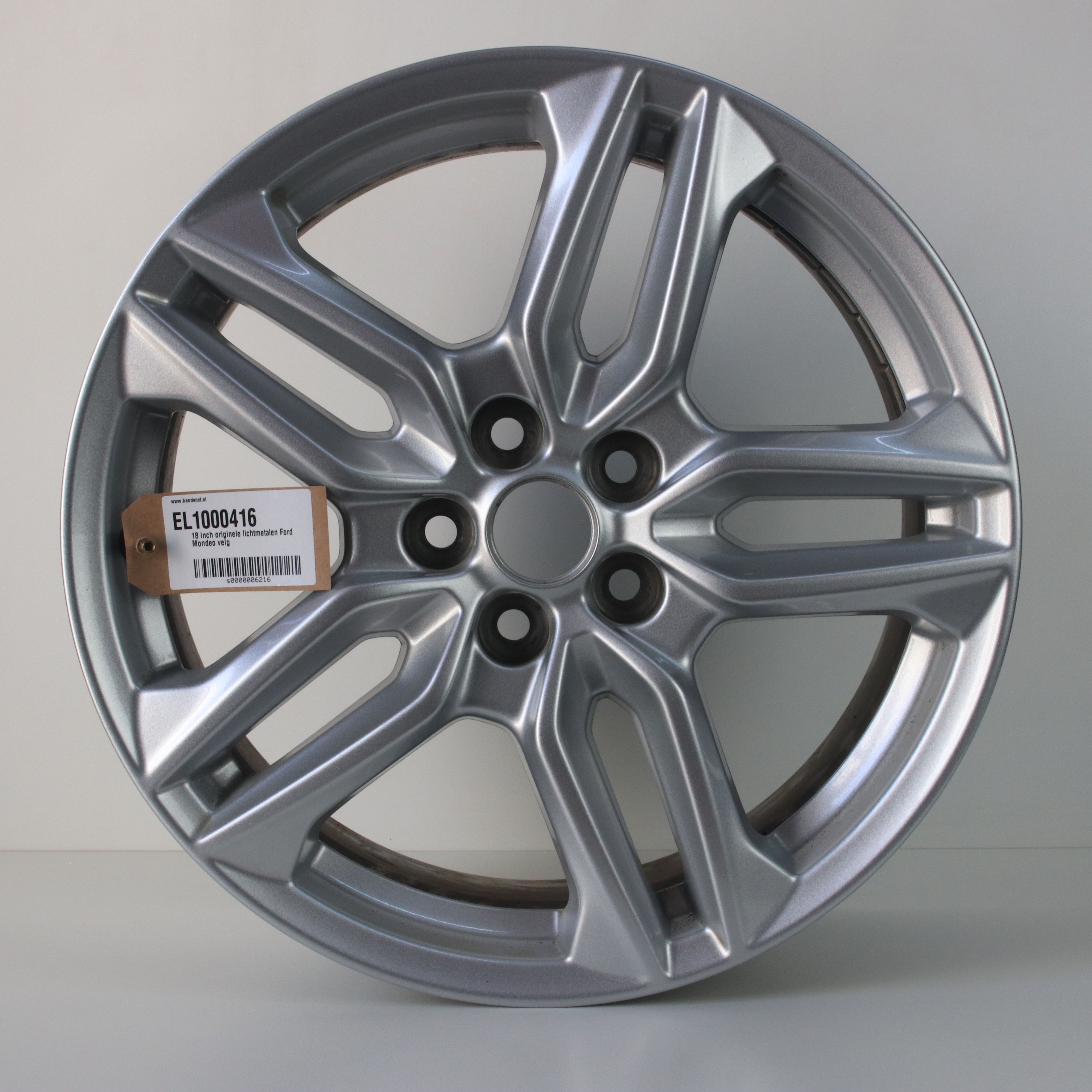EL1000416 18 inch originele lichtmetalen Ford Mondeo velg 7.50X18 5X108 ET55.0 NB63.40 Zilver
